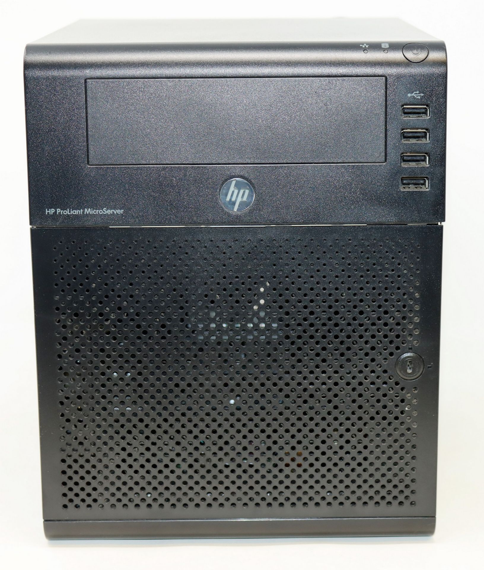 A pre-owned HPE ProLiant MicroServer Gen8 G1610T (Hard drive removed) (Untested, sold as seen). - Image 2 of 2