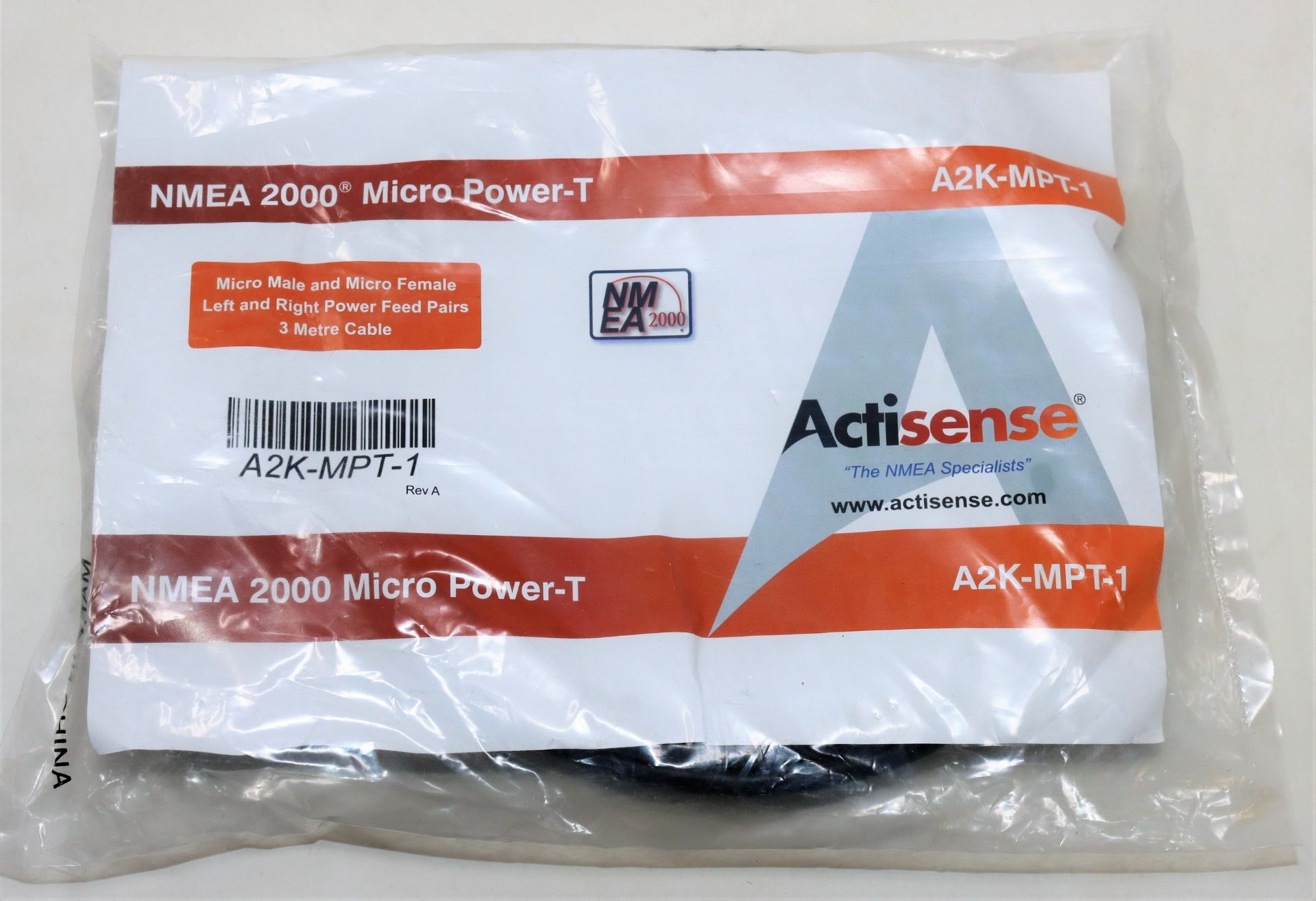 Six as new Actisense A2K-MPT-1 NMEA 2000 Micro Power-T 3M Cables (Packaging sealed).
