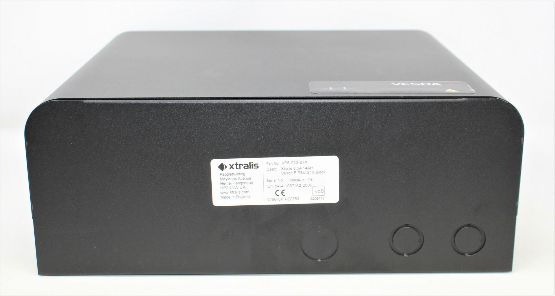 Two boxed as new Vesda Xtralis VPS-220-STX VESDA-E Power Supply Units in Black (1 x box opened, 1