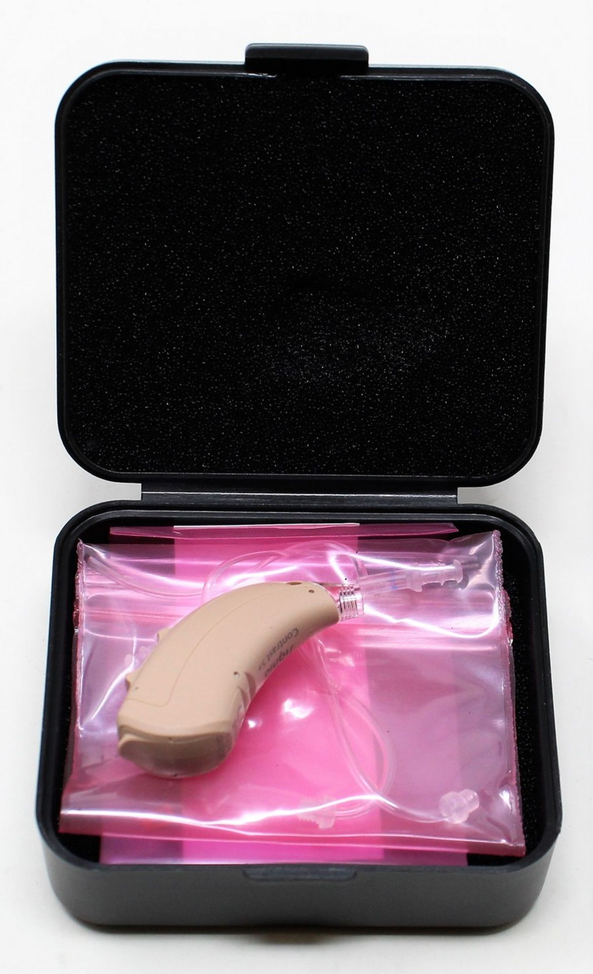 An as new Signia Contrast S+ Hearing Aid in Beige (REF: 10949268).