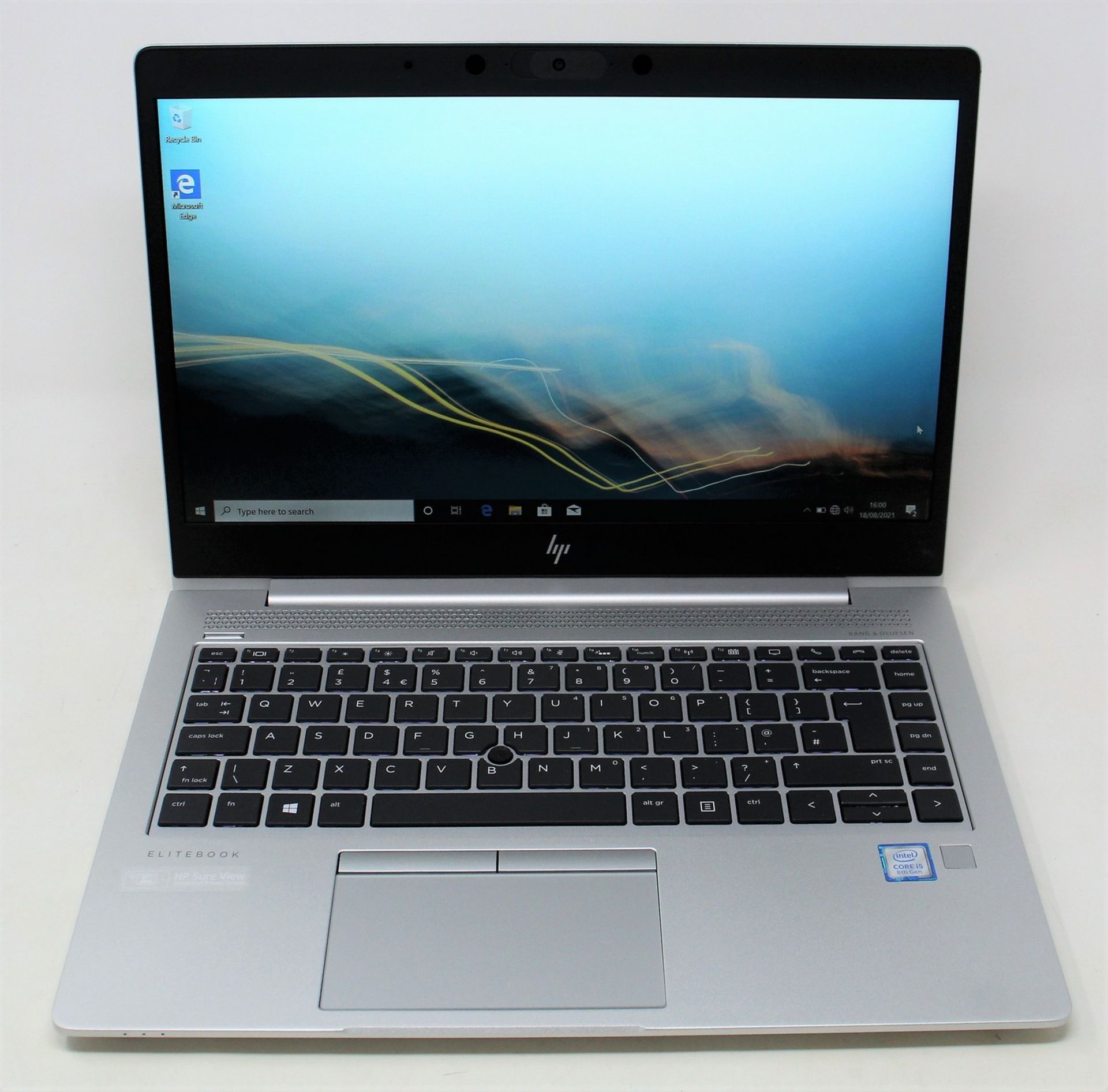 A pre-owned HP EliteBook 840-G6 14" laptop in silver with Intel i5-8265U 1.60GHz processor, 16GB