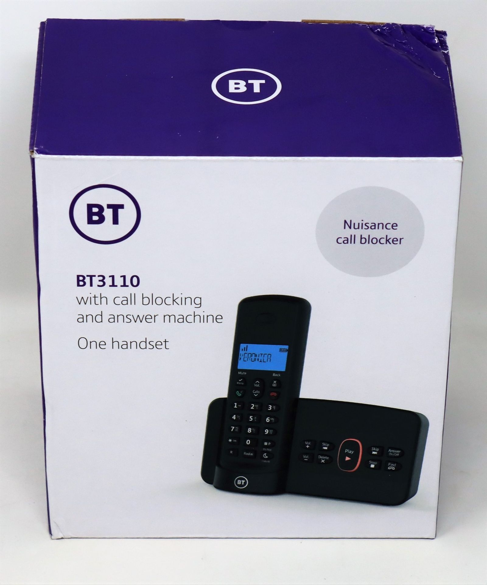 Two boxed as new BT Home Phone with Nuisance Call Blocking and Answer Machine (Single Handset