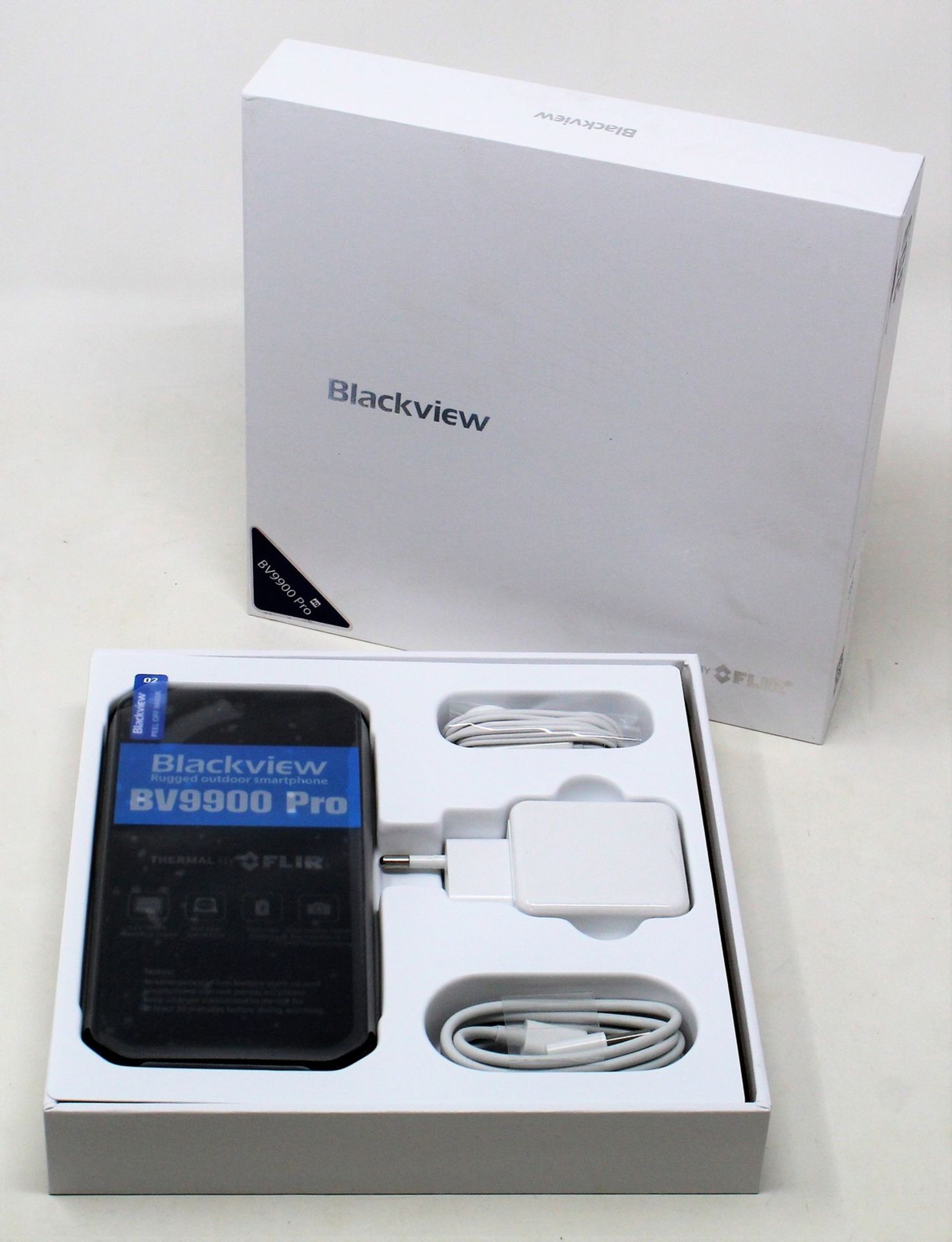 A boxed as new Blackview BV9900 PRO 4G (EEA) 8GB 128GB Rugged Smartphone in Grey (Checkmend report