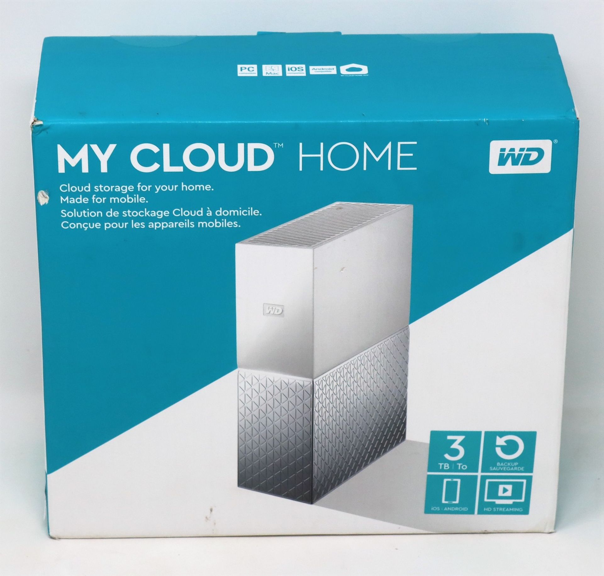 A boxed as new Western Digital 3TB My Cloud Home Personal Cloud (Box sealed).