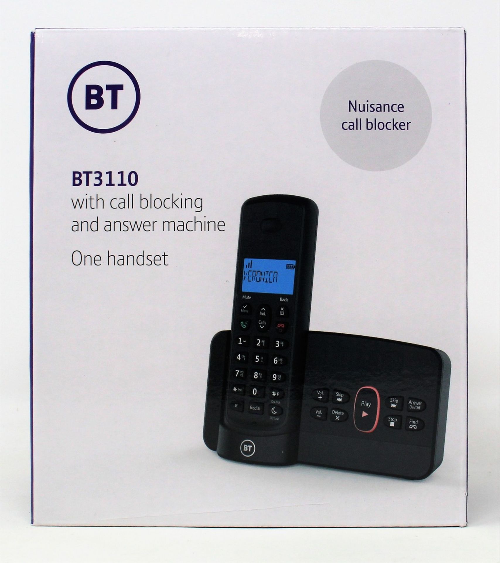 Two boxed as new BT Home Phone with Nuisance Call Blocking and Answer Machine (Single Handset