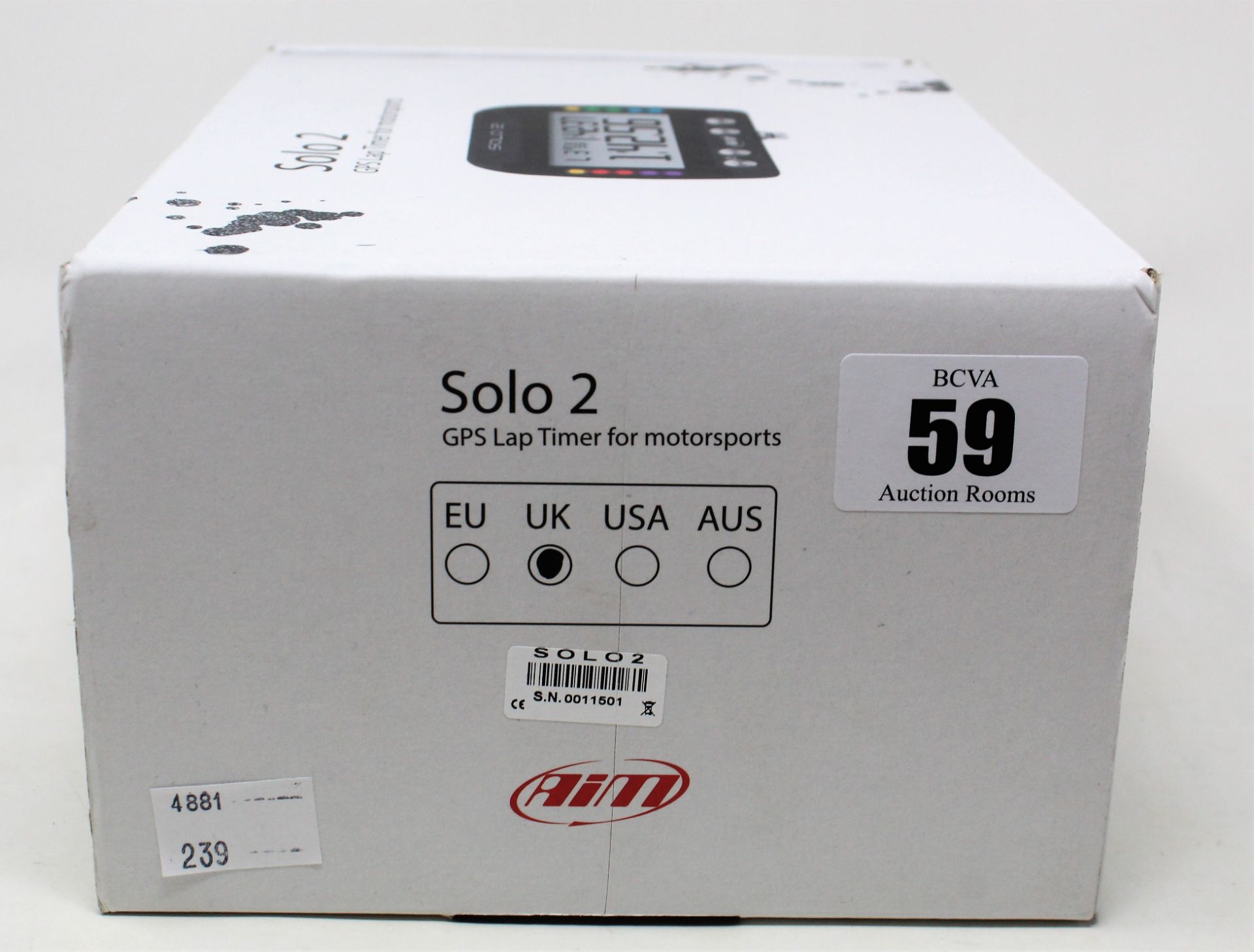 A boxed as new AIM Motorsport Solo 2 GPS Lap Timer (UK model). - Image 2 of 10