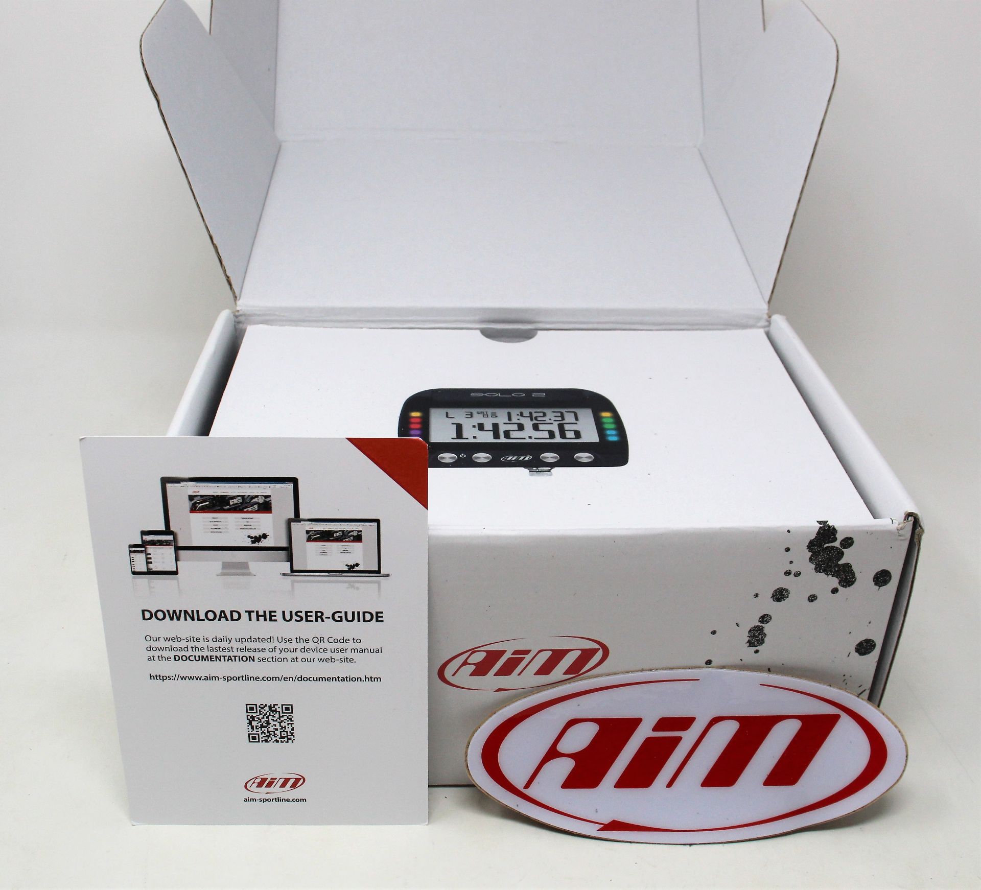 A boxed as new AIM Motorsport Solo 2 GPS Lap Timer (UK model). - Image 6 of 10