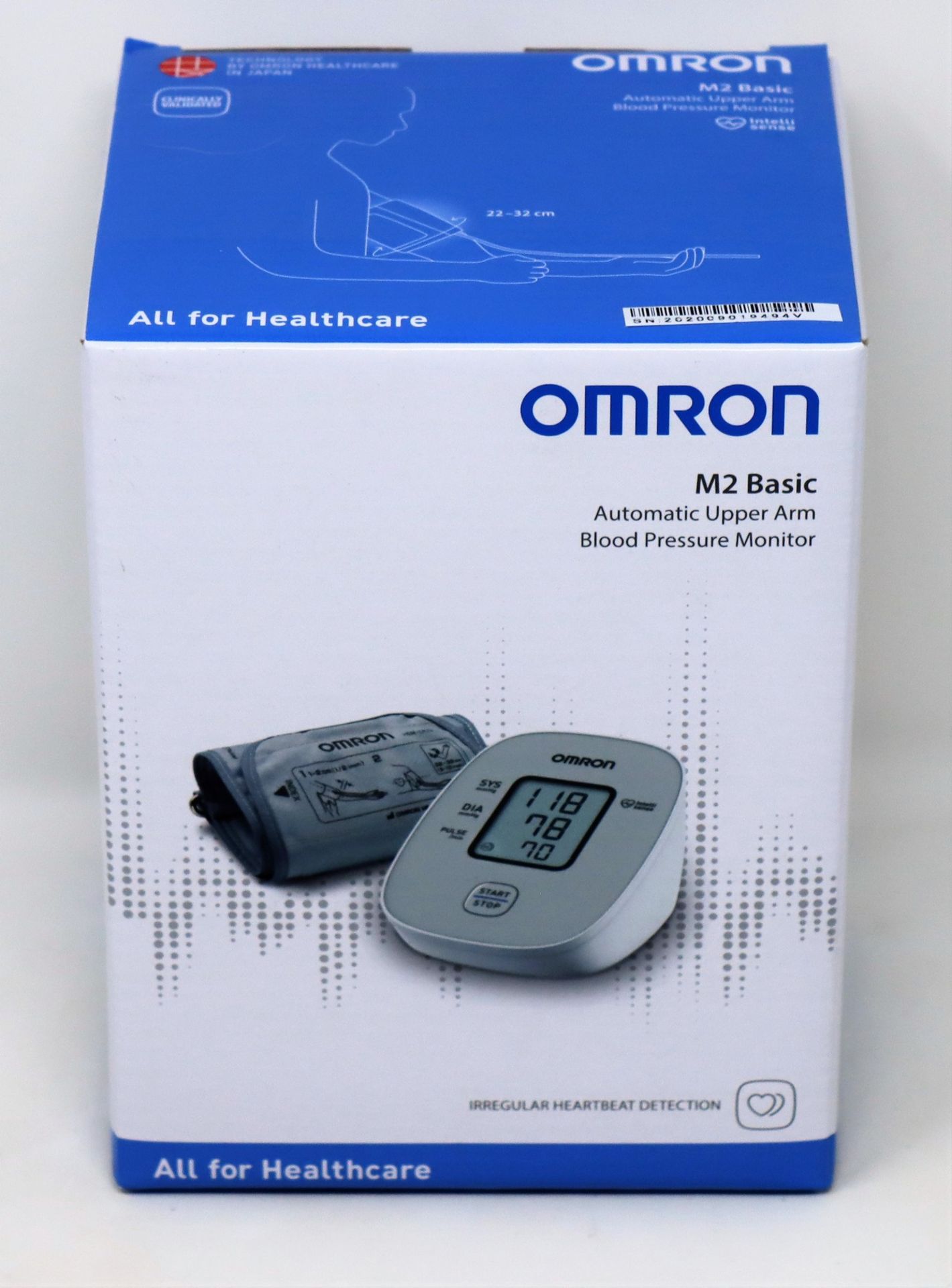 A boxed as new M2 Basic Automatic Upper Arm Blood Pressure Monitor.