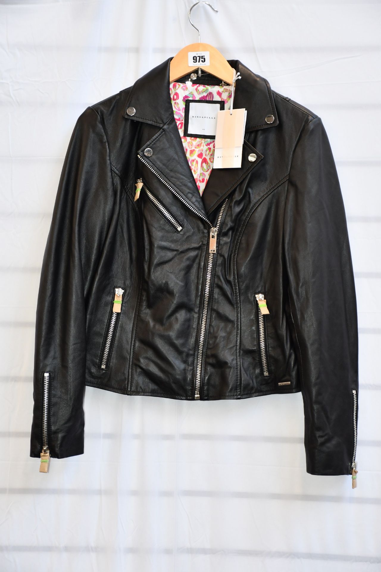 An as new Rino & Pelle Ghost leather jacket (Size 40).