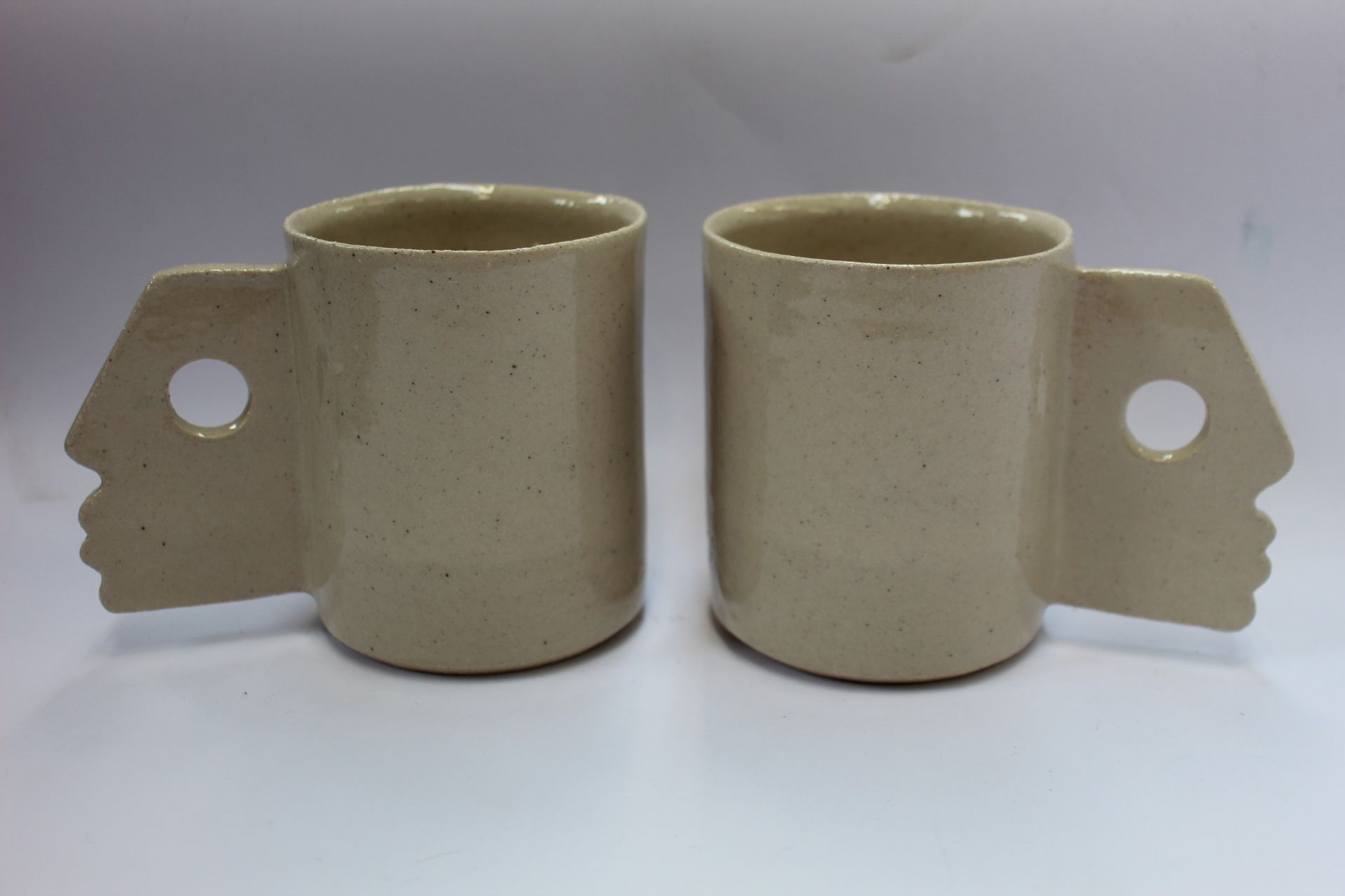 Eleven as new Milo handmade ceramic strong nose mugs (RRP £35 each).