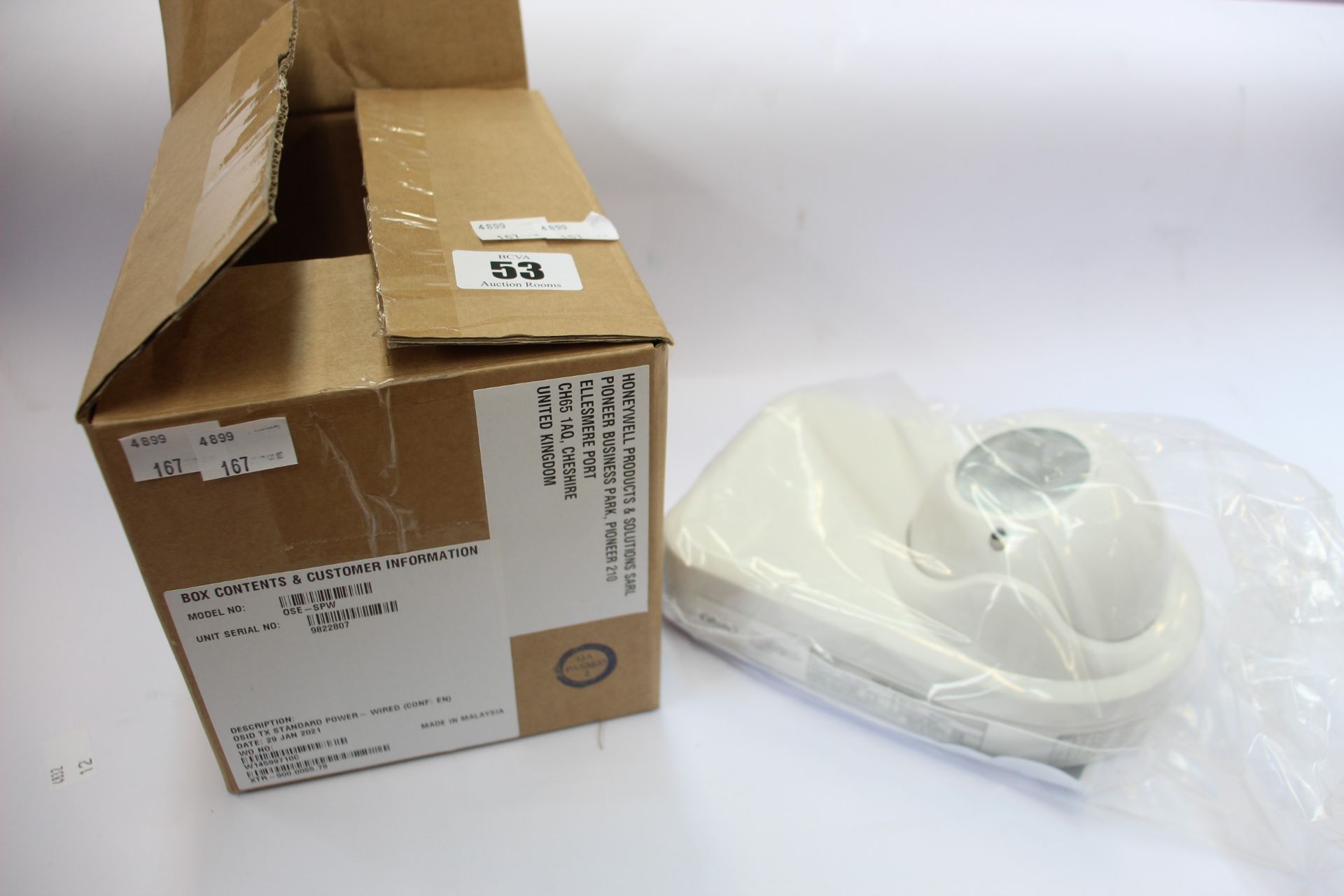 A boxed as new Honeywell OSID TX emitter (OSE-SPW).