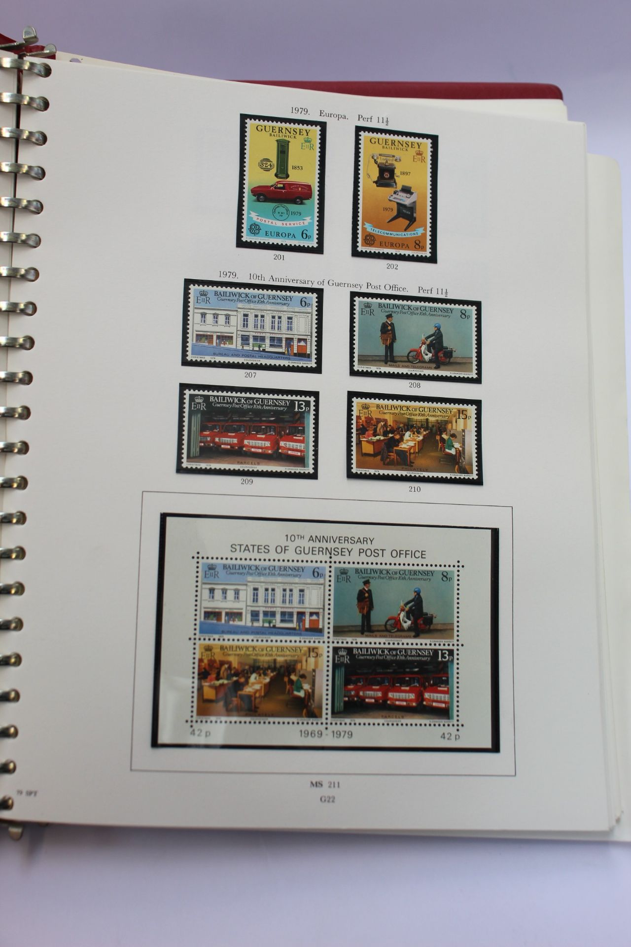 Jersey and Guernsey mint stamp collection, Wartime issues - 1987.