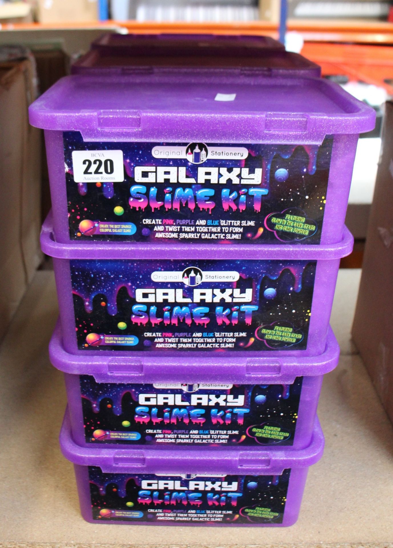 Twelve as new Galaxy Slime Kits (One case slightly damaged).
