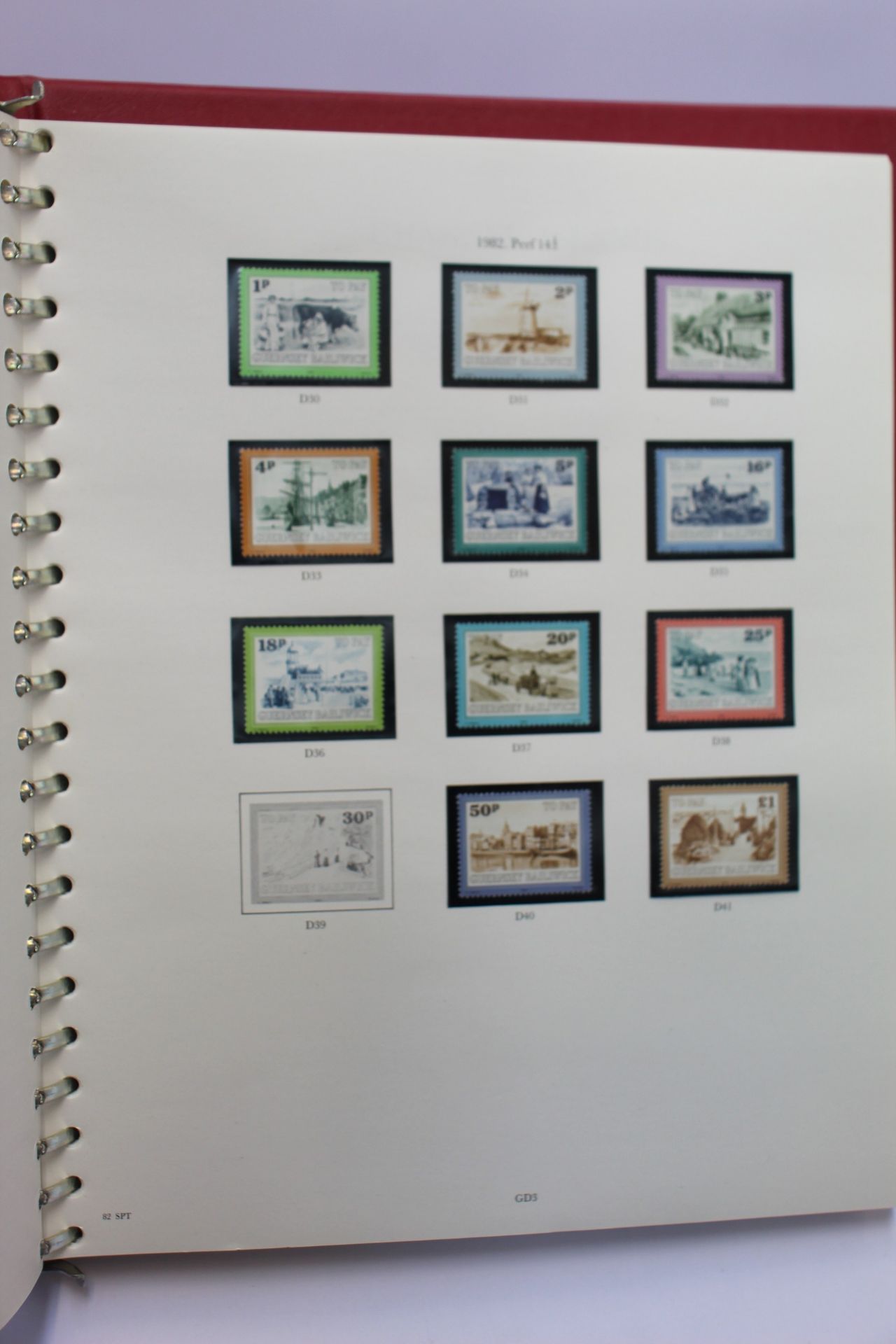 Jersey and Guernsey mint stamp collection to 1989.