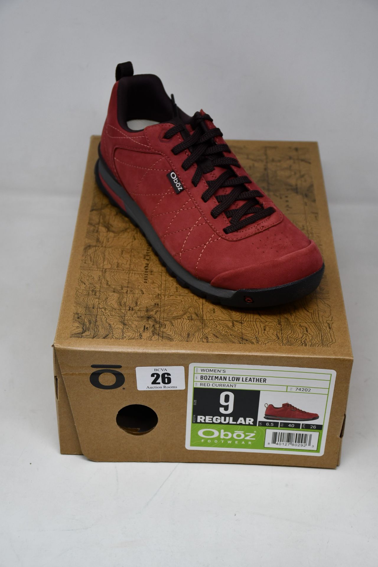 A pair of women's as new Oboz Bozeman low leather shoes (UK 6.5).