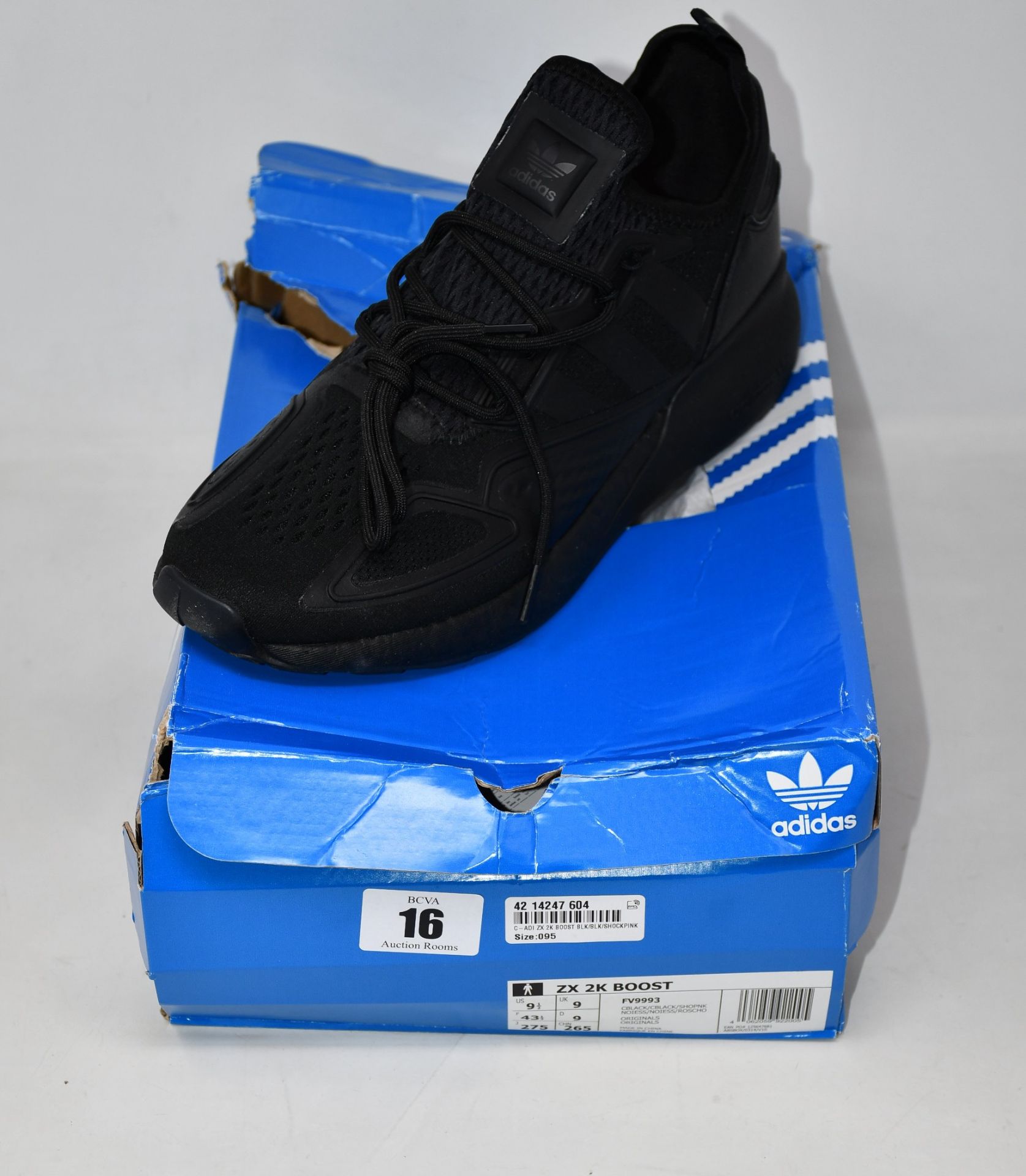 A pair of as new Adidas ZX 2K Boost (UK 9 - Damaged box).