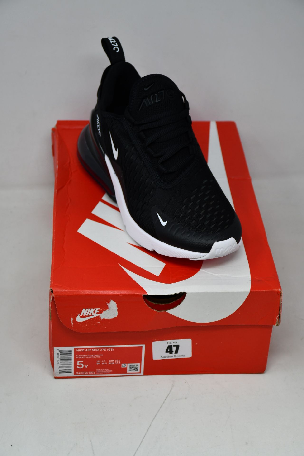 A pair of youths as new Nike Air Max 270 (UK 4.5).