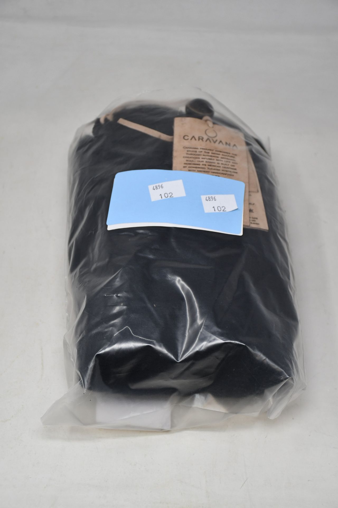 An as new Caravana + Butub fringed cotton-gauze kaftan in black (One size - RRP £288).