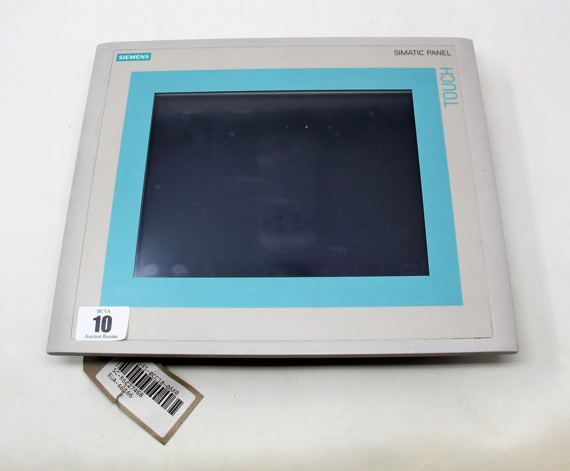 A pre-owned Siemens Simatic TP270 Touch Panel (P/N: 6AV6545-0CC10-0AX0 TOUCH-10 CSTN) (Untested,sold