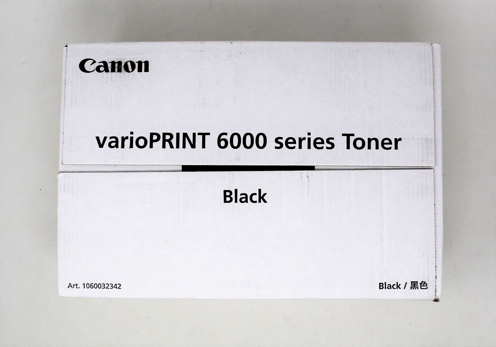 Seven boxed as new Canon varioPrint 6000 series toner cartridges. (Black) (PN: 5474b002AA)