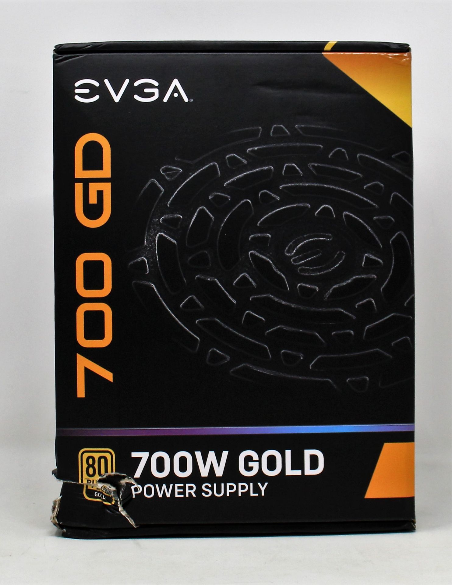 A boxed as new EVGA 700 GD 80+ Gold Power Supply (Box damaged, sealed).