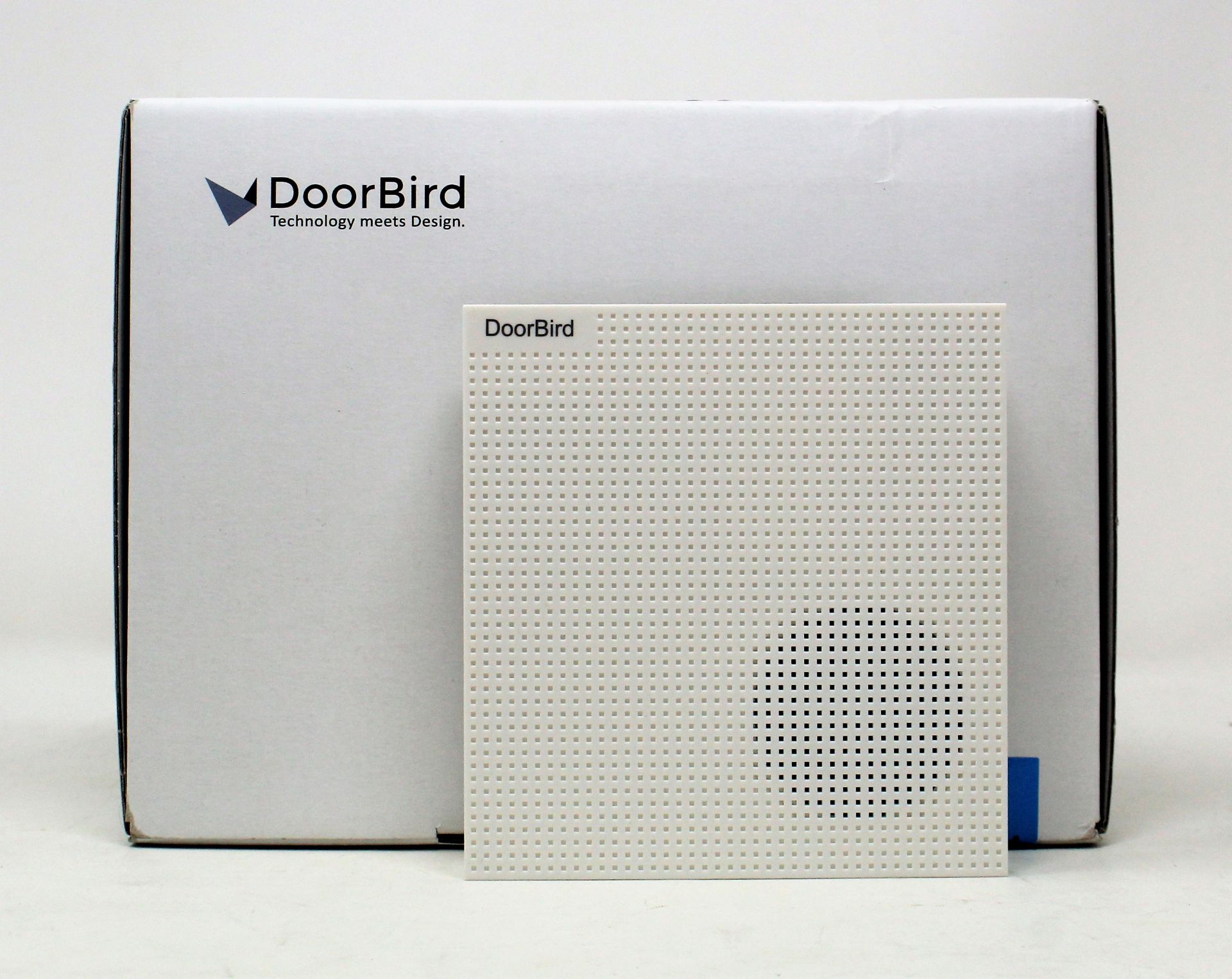 A boxed as new DoorBird A1061W IP Door Chime in White (Box sealed).