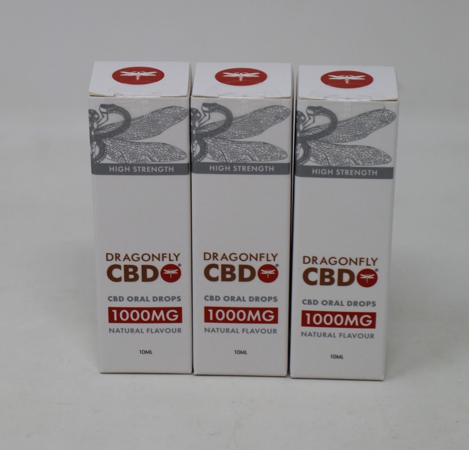 Twelve Dragonfly CBD Oral Drops 1000mg/10ml Natural Flavour (Exp: 02/2023).