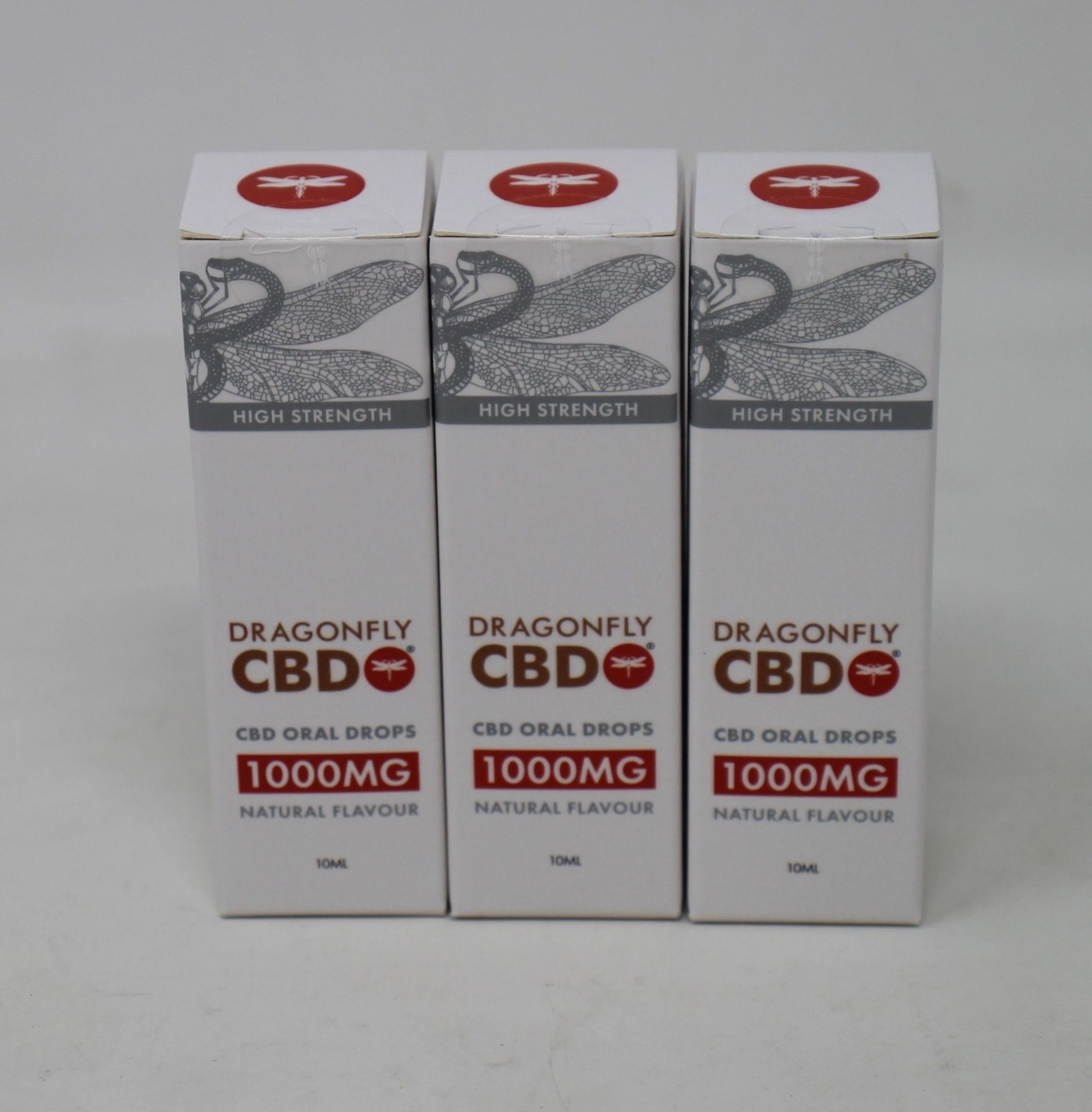 Twelve Dragonfly CBD Oral Drops 1000mg/10ml Natural Flavour (Exp: 02/2023).