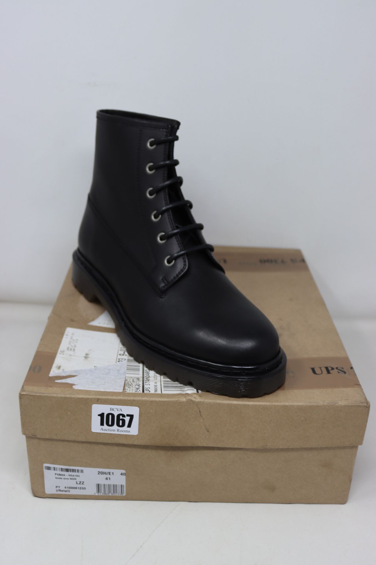 A pair of as new A.P.C. Ezra lace up boots (EU 41 - RRP £249).