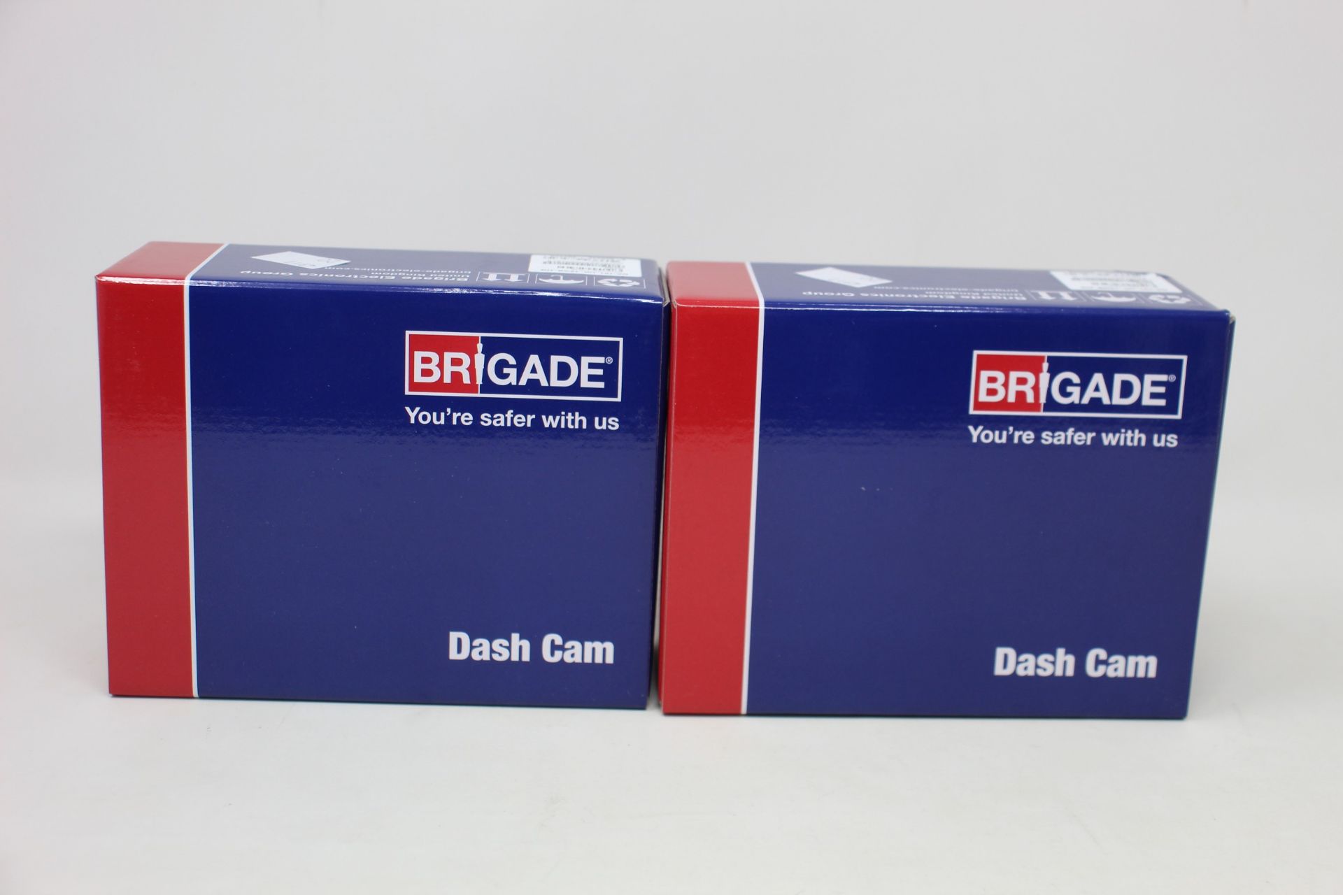 Four boxed as new Brigade Dash Cams 6290 (DC-101_UK_16GB_HG).