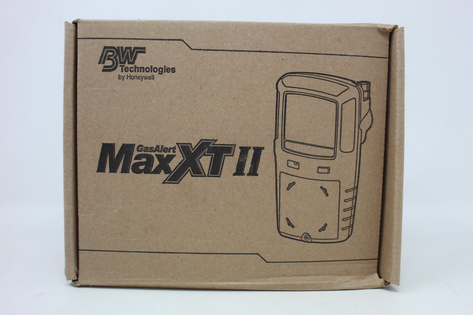 A boxed as new BW Technologies by Honeywell GasAlert Max XT II gas monitor.