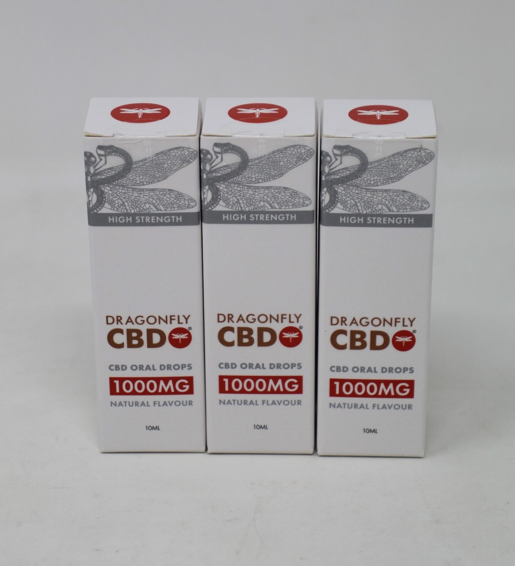Twelve Dragonfly CBD Oral Drops 1000mg/10ml Natural Flavour (Exp: 02/2023).