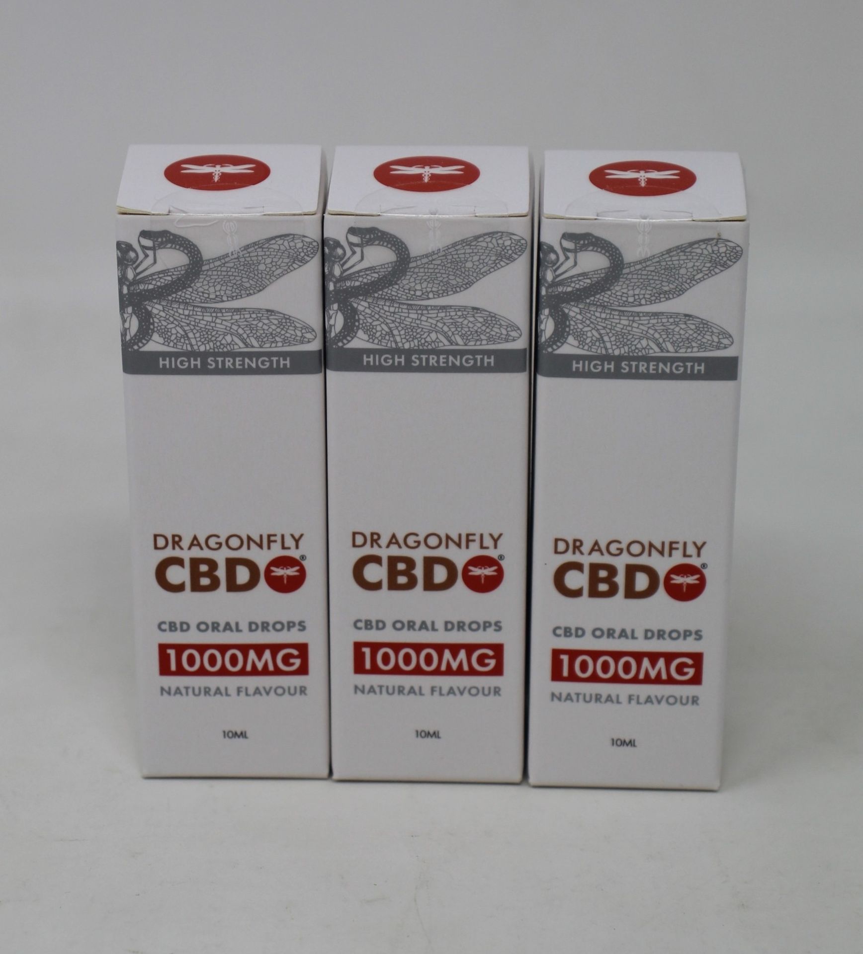 Twelve Dragonfly CBD Oral Drops 1000mg/10ml Natural Flavour (Exp: 02/2023).