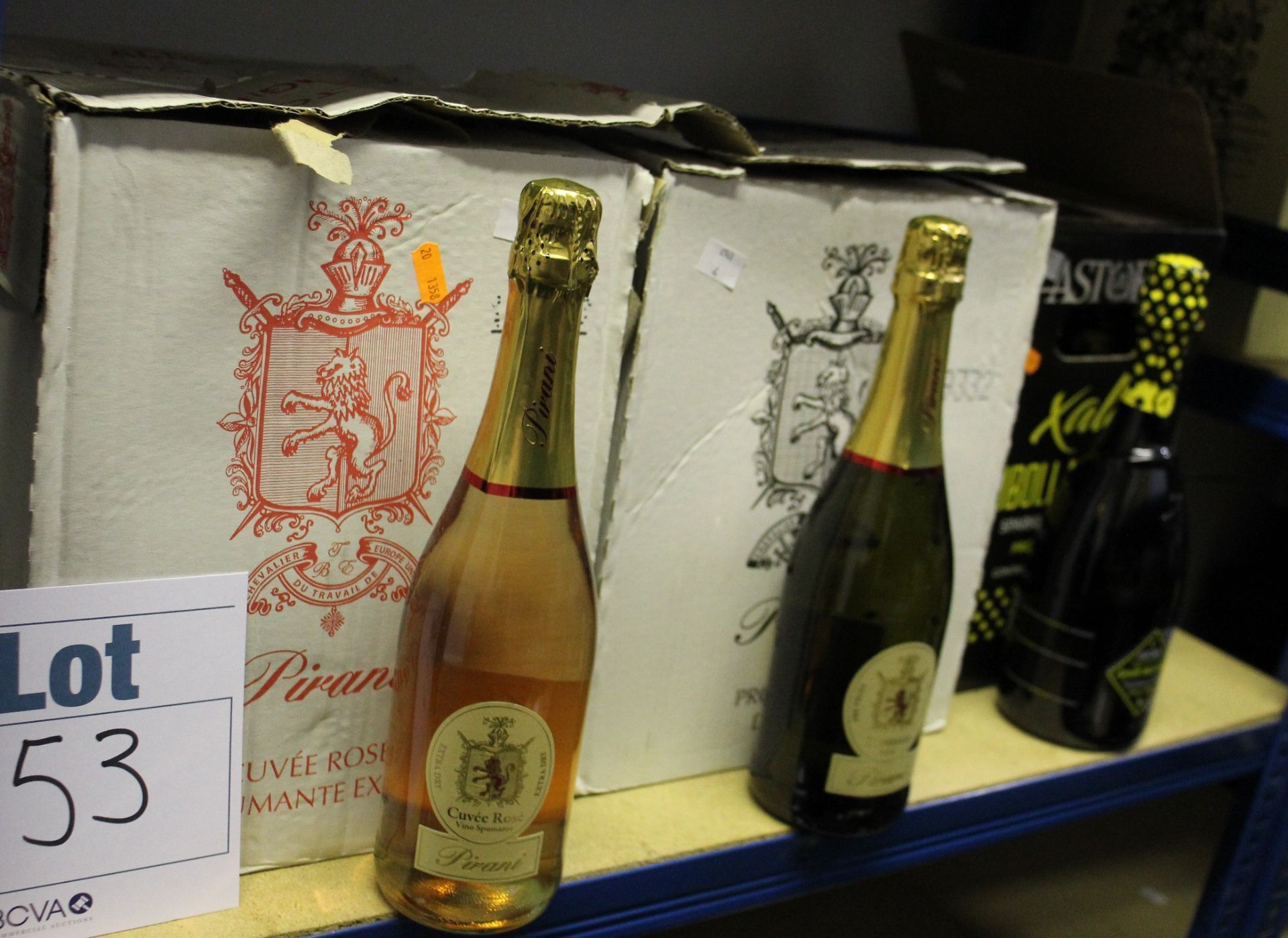 Two cases of six bottles of Pirani sparkling prosecco extra dry (12 x 750ml), two cases of Pirani