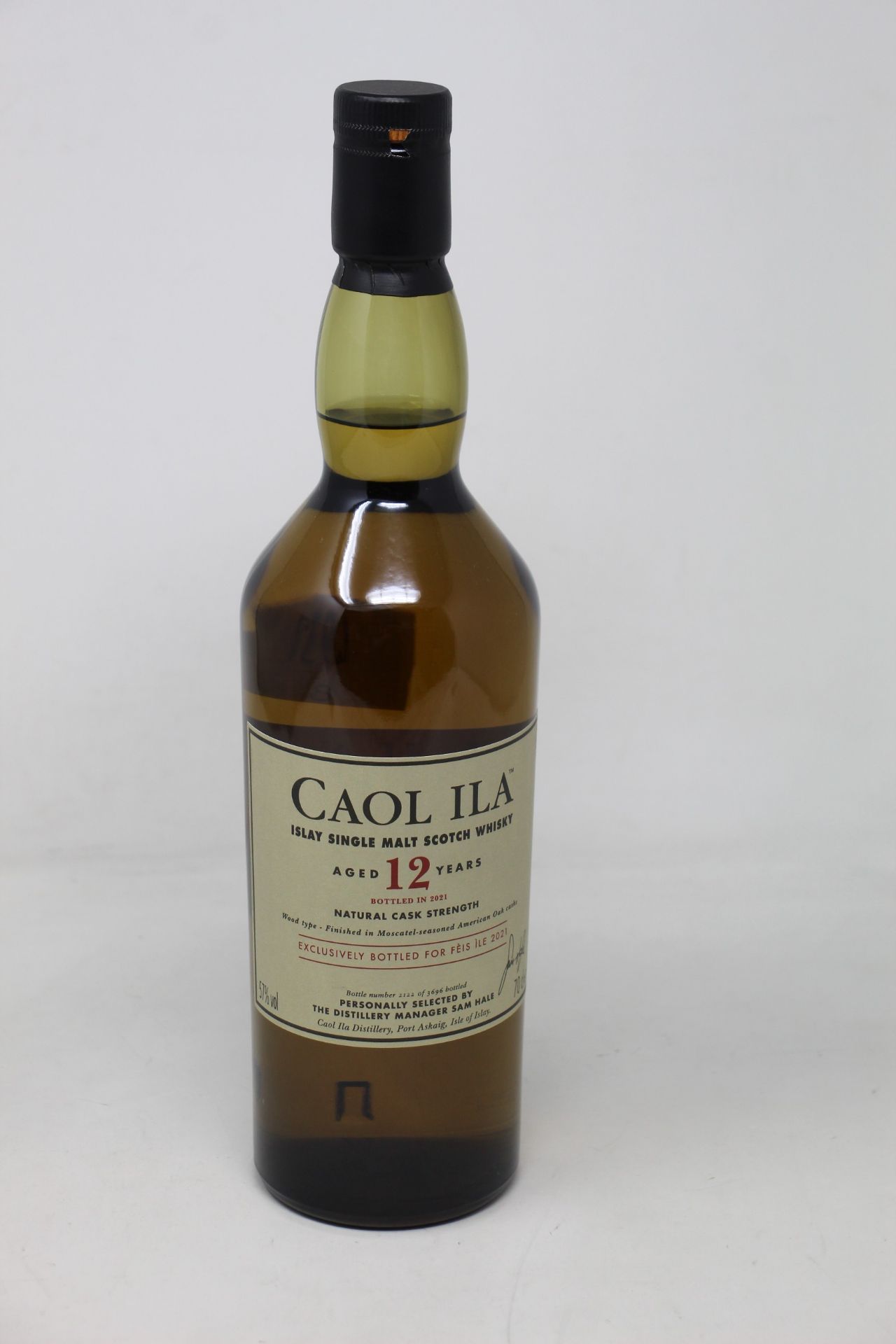 A bottle of CAOL ILA 12yr Islay single malt whiskey bottled in 2021 (700ml) (Over 18's only).