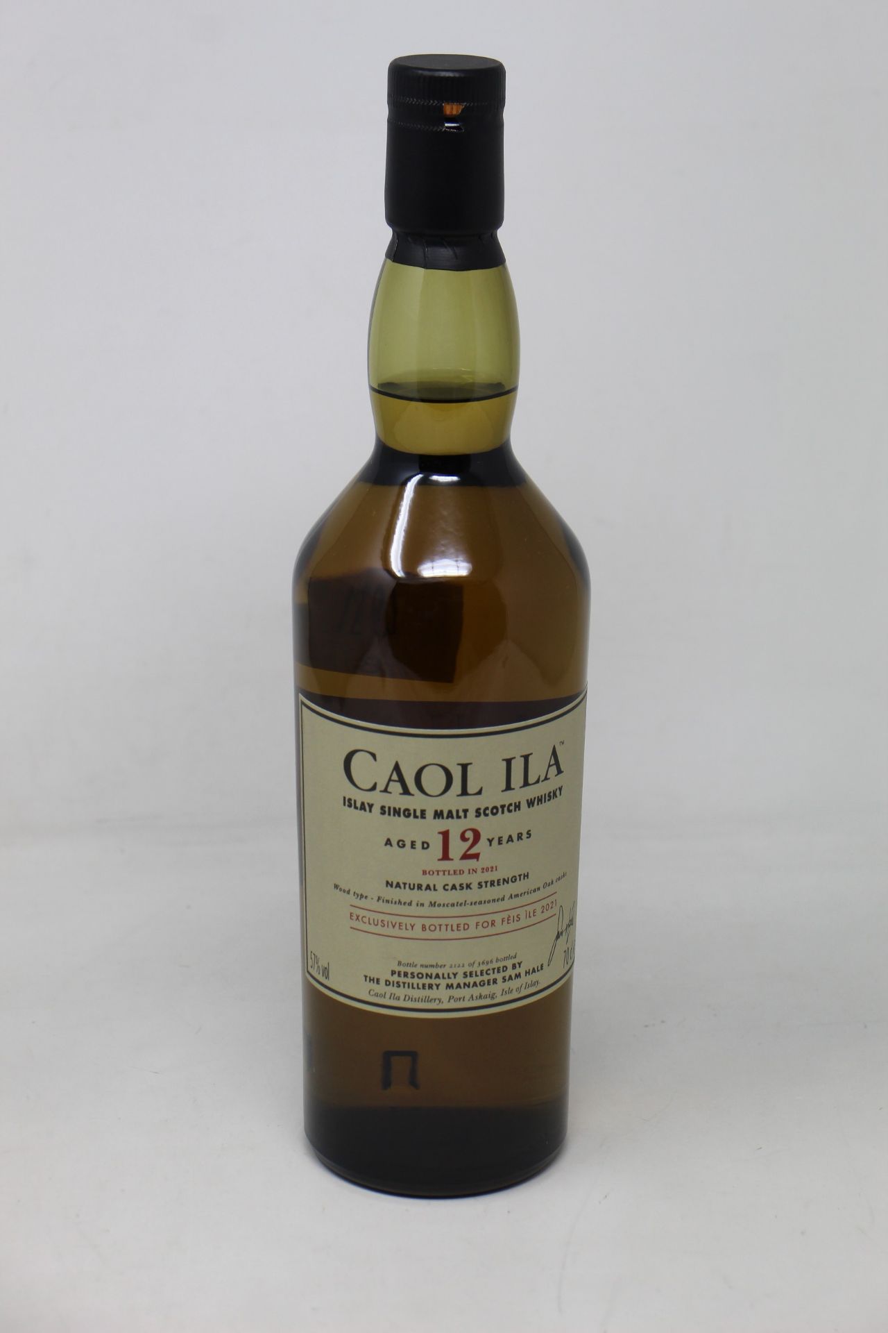 A bottle of CAOL ILA 12yr Islay single malt whiskey bottled in 2021 (700ml) (Over 18's only).