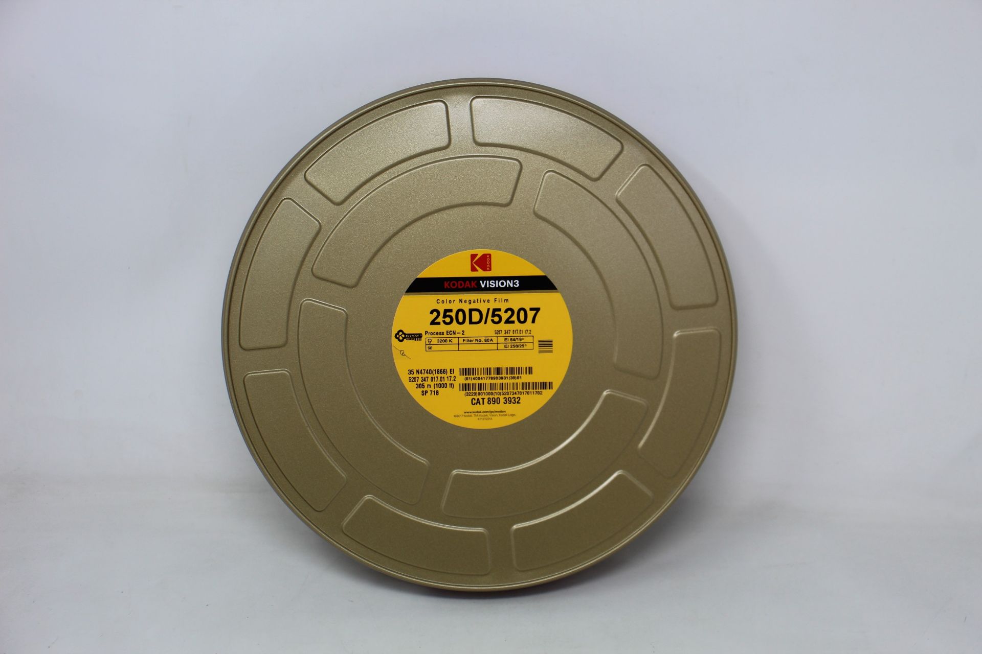 A reel of as new Kodak Vision3 250D/5207 1000ft (305m) Colour Negative Film.