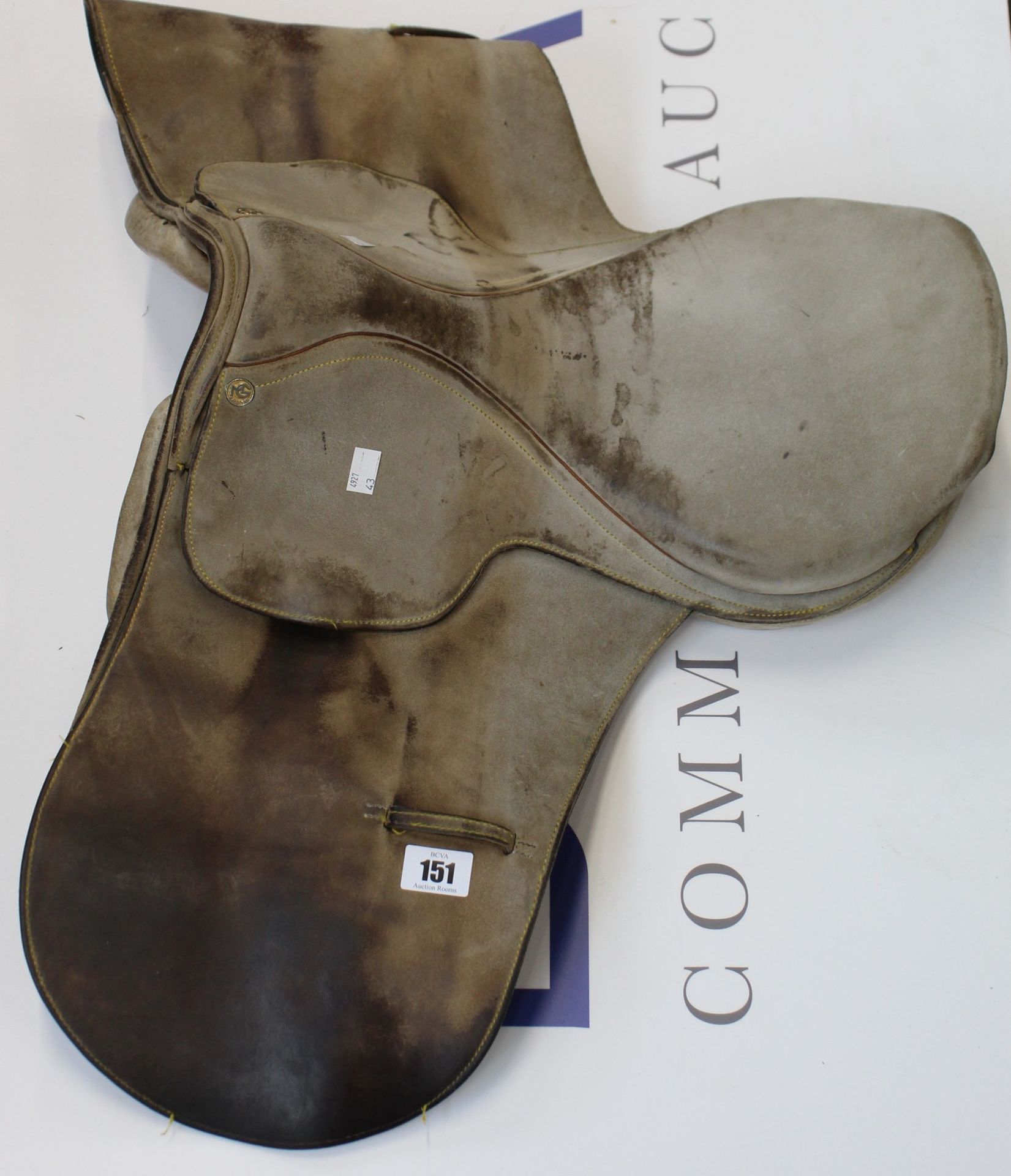 A pre-owned MG saddlery horse saddle.