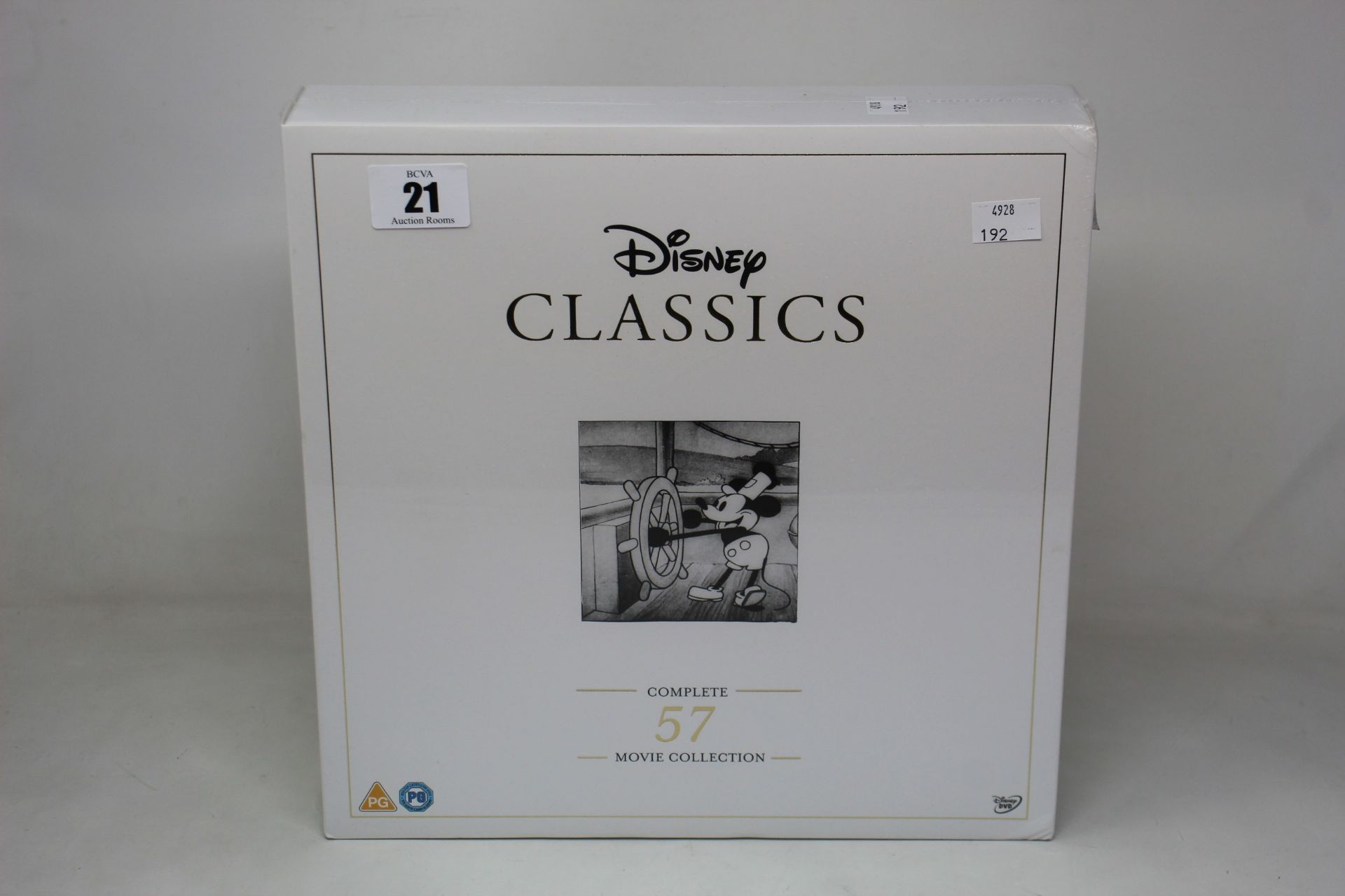 A sealed as new Disney Classics 57 disc complete movie collection box set.