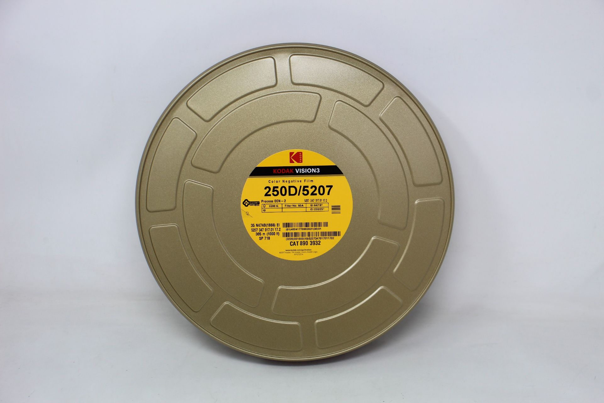 A reel of as new Kodak Vision3 250D/5207 1000ft (305m) Colour Negative Film.