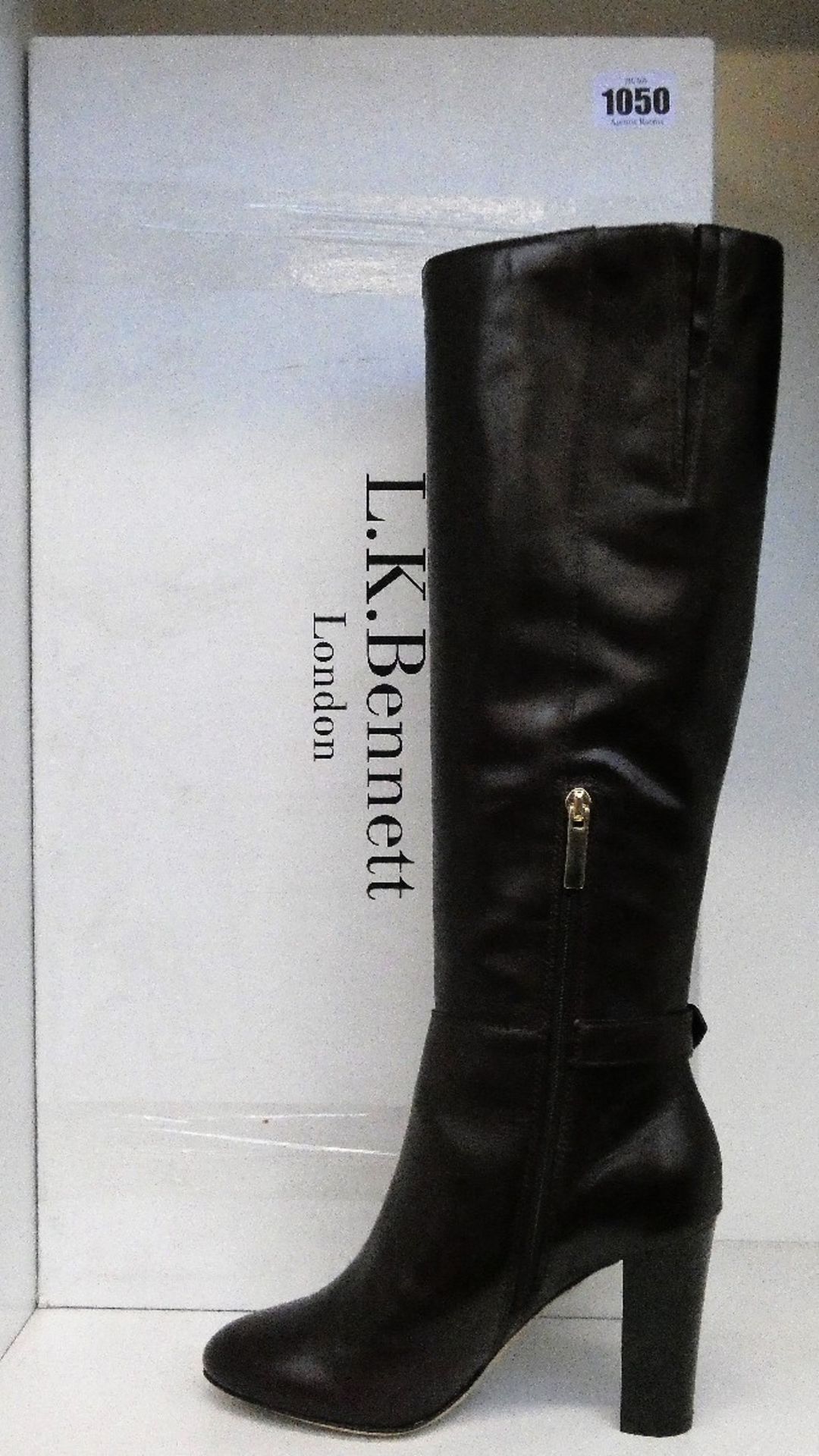 A pair of as new L.K.Bennett Brooklyn boots in wine (EU 36).