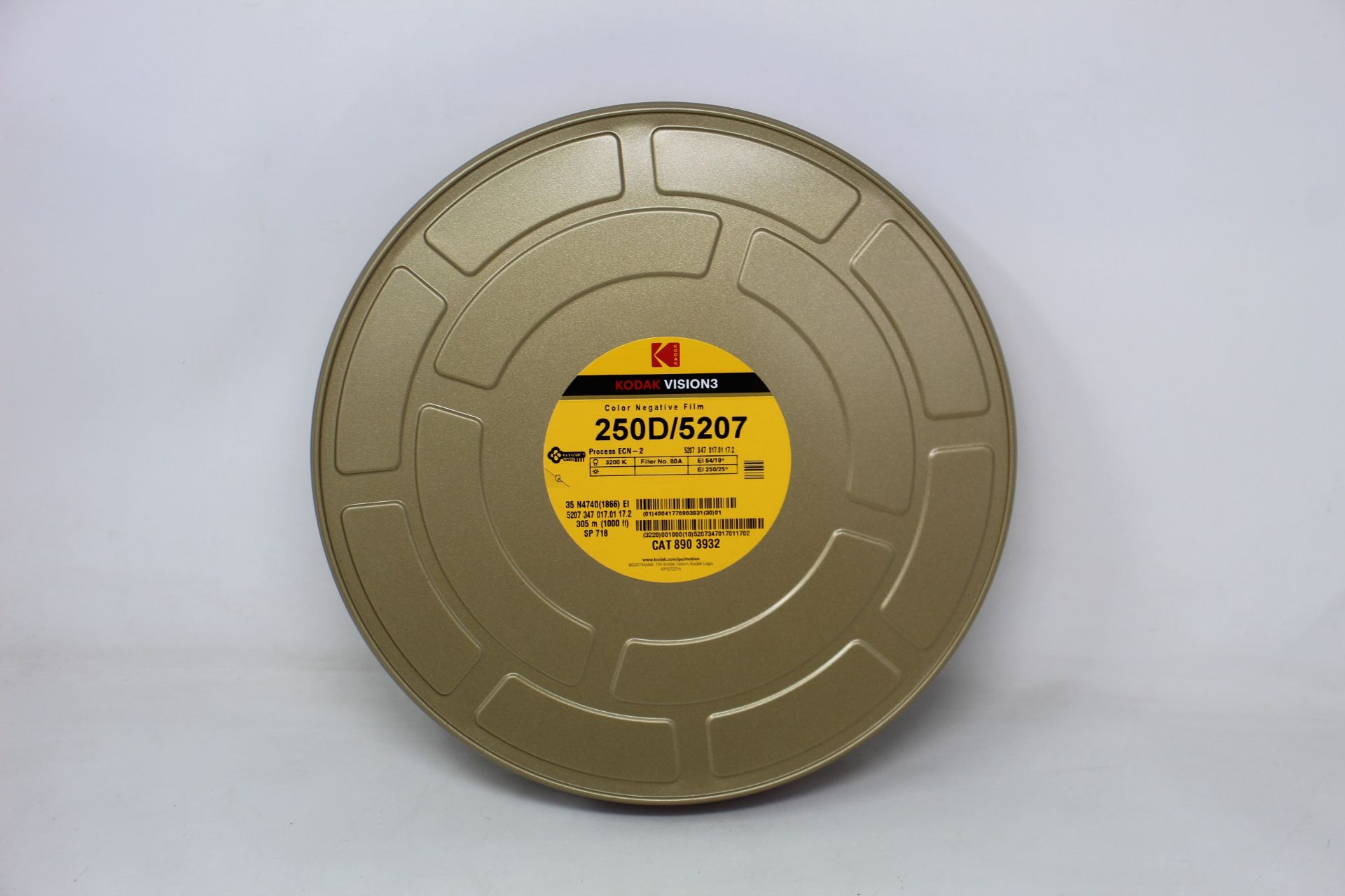 A reel of as new Kodak Vision3 250D/5207 1000ft (305m) Colour Negative Film.