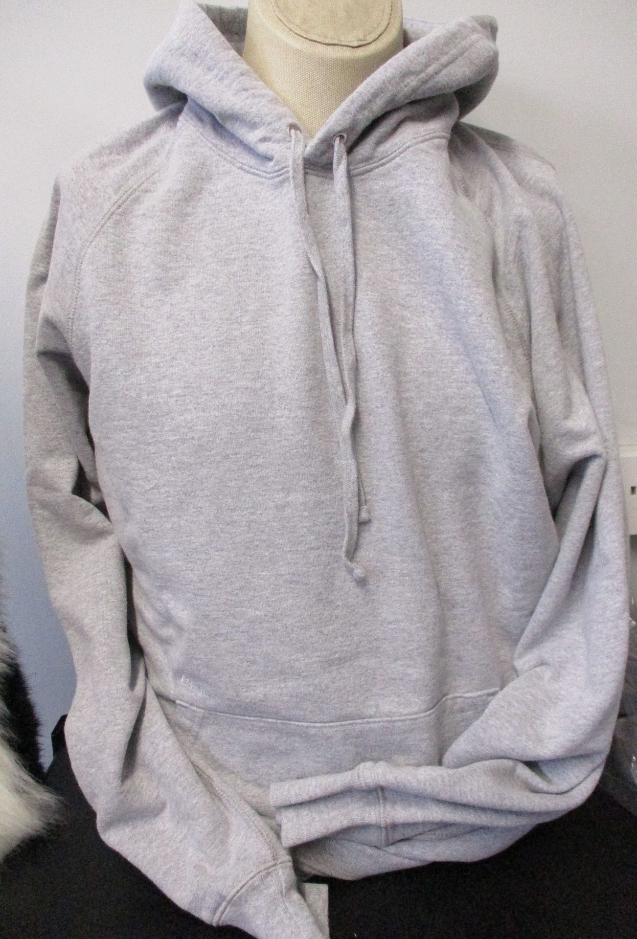 Two as new Adsum Classic Logo hoodies in ash heather grey (L - RRP £95 each).
