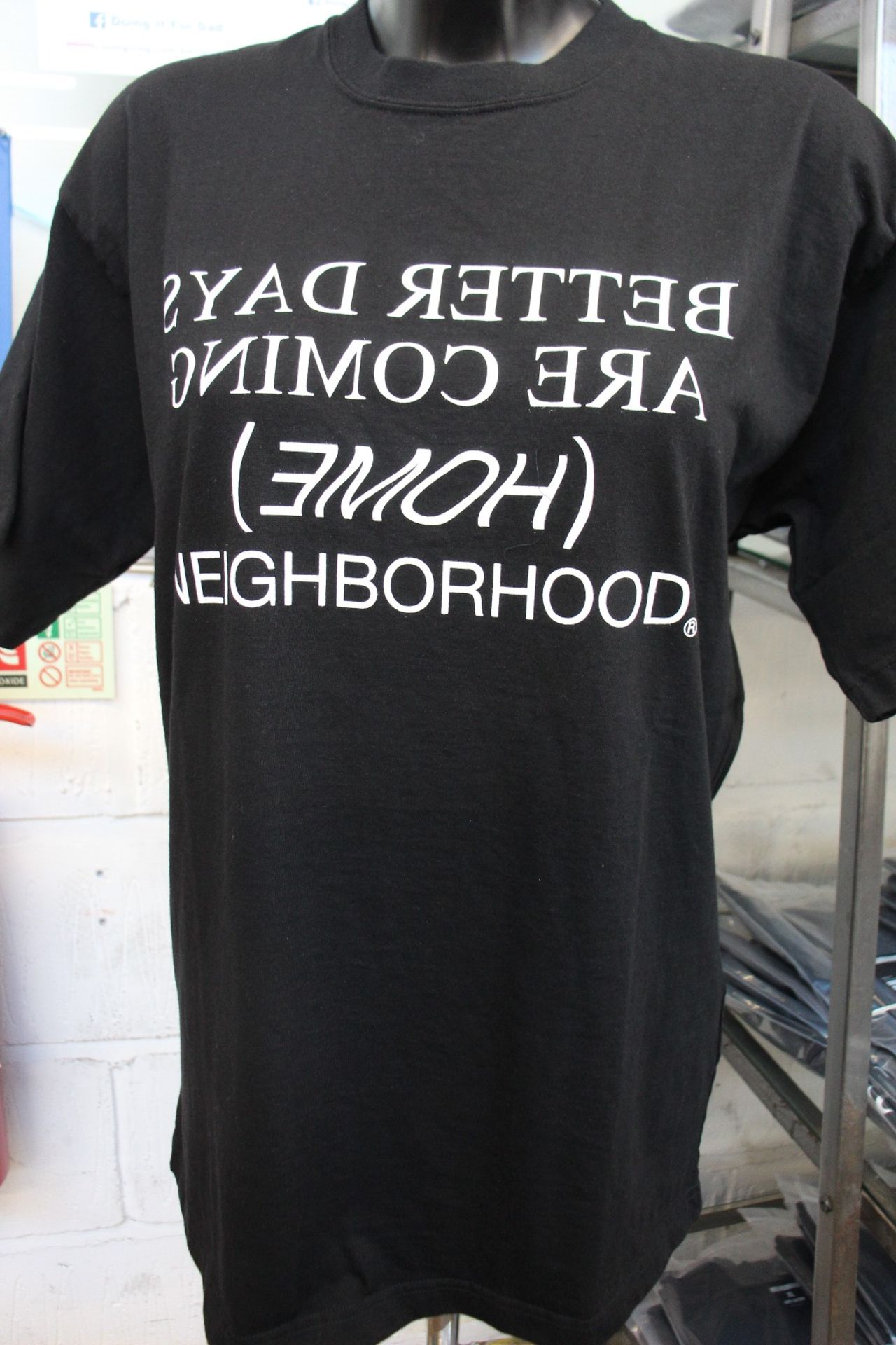 Four as new Neighbourhood Home T-shirts (S, M, L, XL - RRP £69 each).