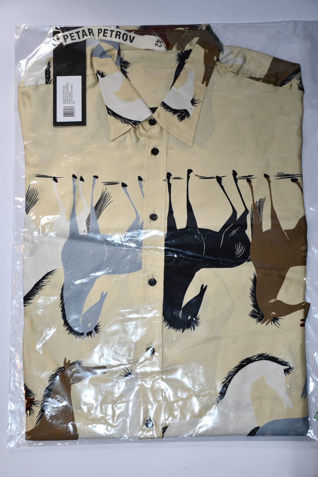 An as new Petar Petrov Colette printed silk twill blouse (EU 34 - RRP £770).