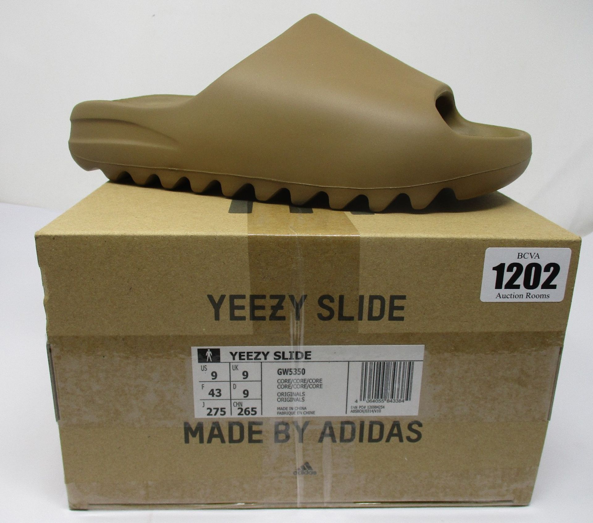 A pair of as new Adidas Yeezy Slide (UK 9).