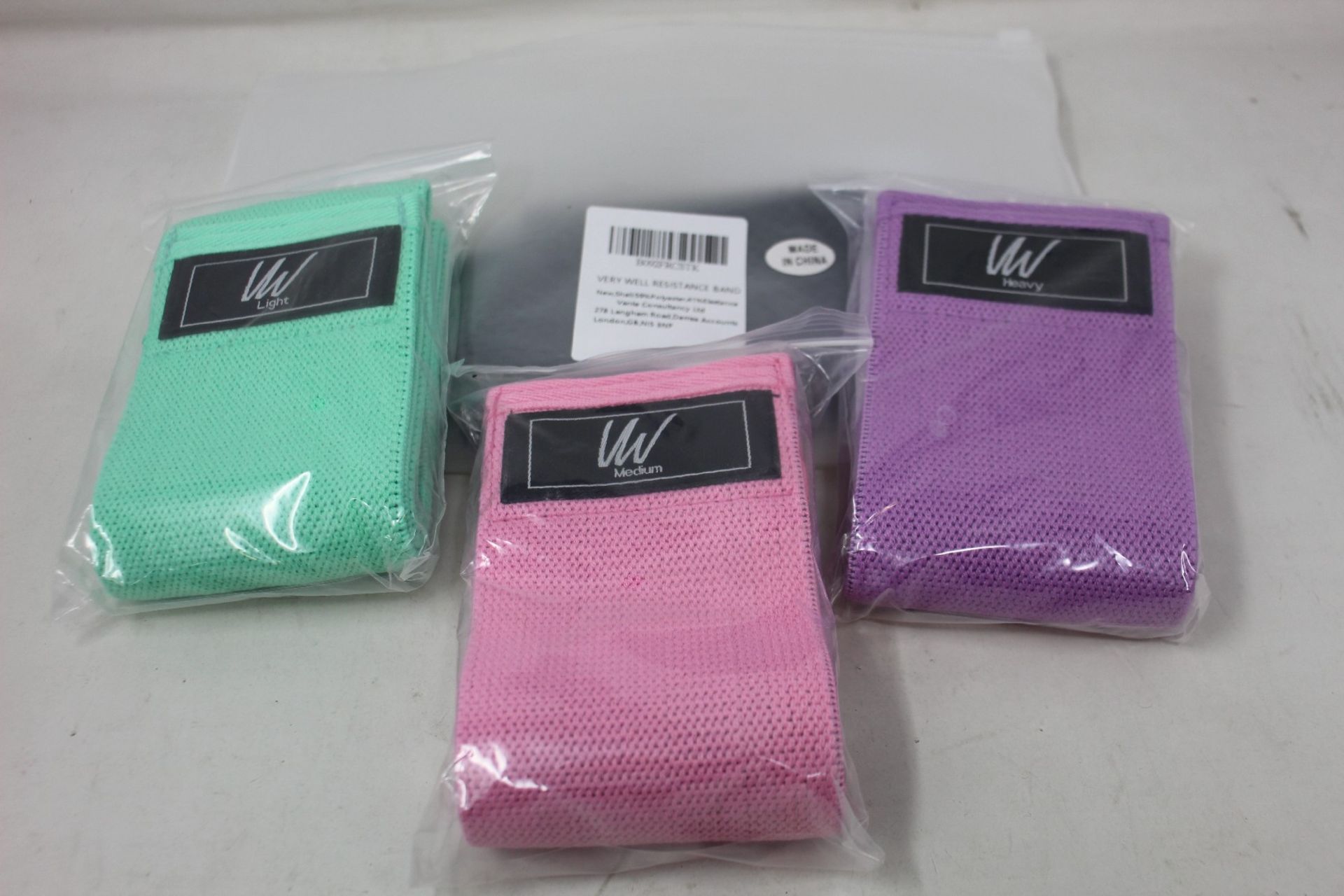 Ten packets of Very Well hip resistance bands (Three bands per packet).