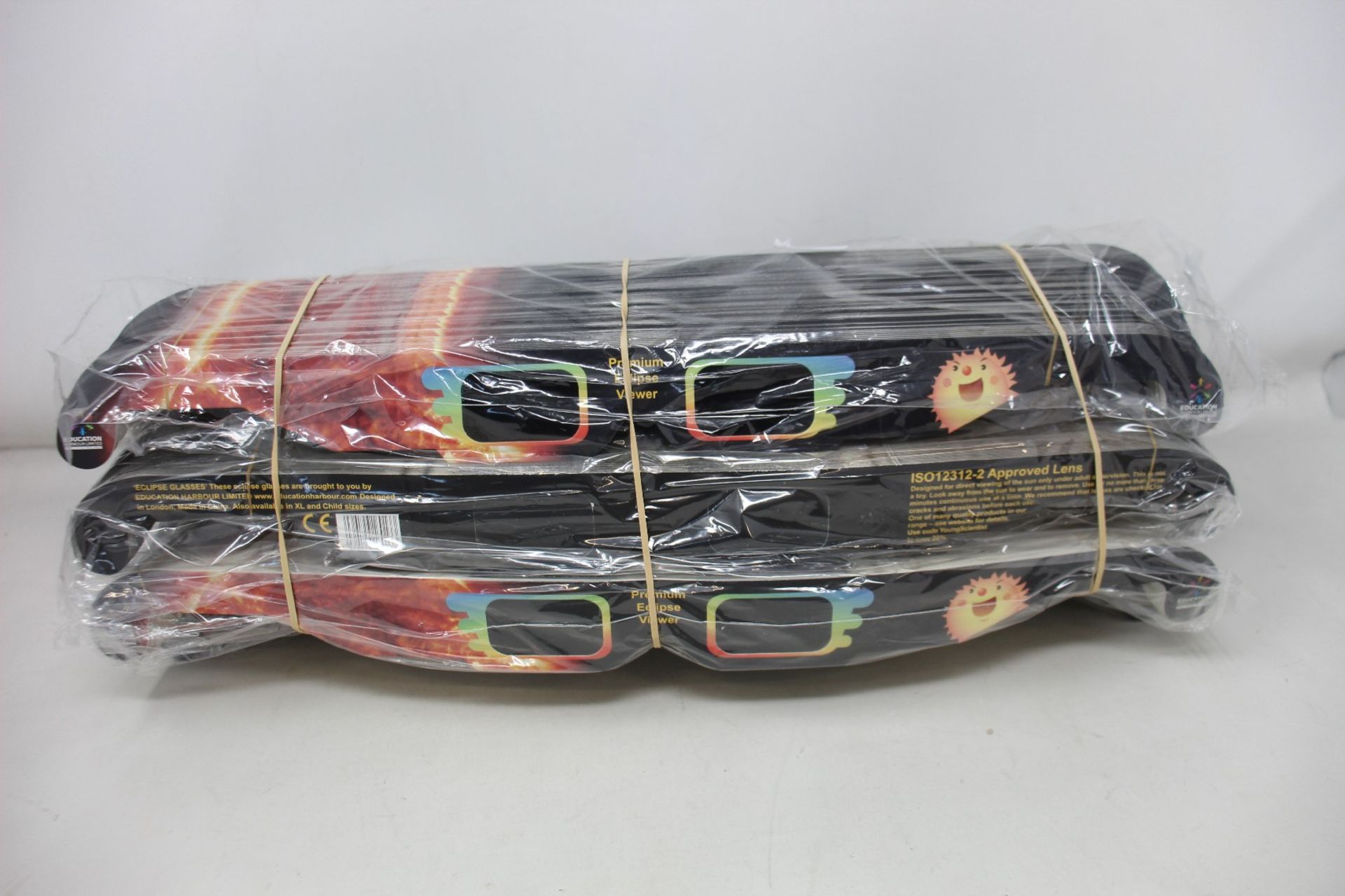 A large quantity of as new Education Harbour Limited premium solar eclipse glasses (Approximately