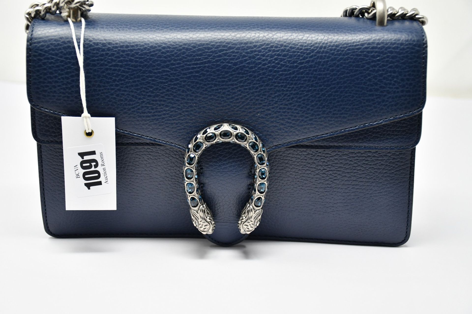 An as new Gucci Dionysus handbag in navy with dust bag (RRP £2,080).