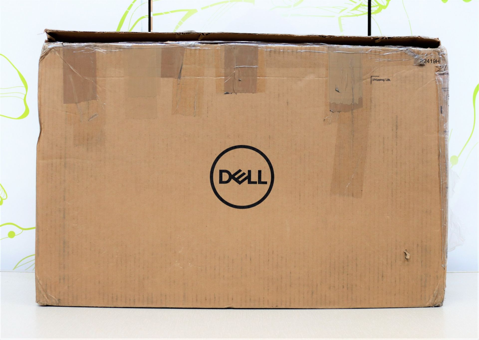 A pre-owned boxed Dell P2419H 21.5" IPS display in silver (box opened) (box damaged)